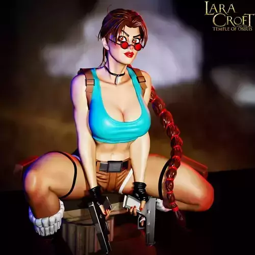 LARA CROFT - STYLISED  FAN ART  3D print model