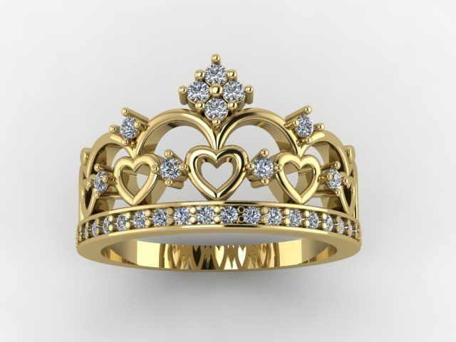 Stl crown ring 3d 3D print model 3D print model