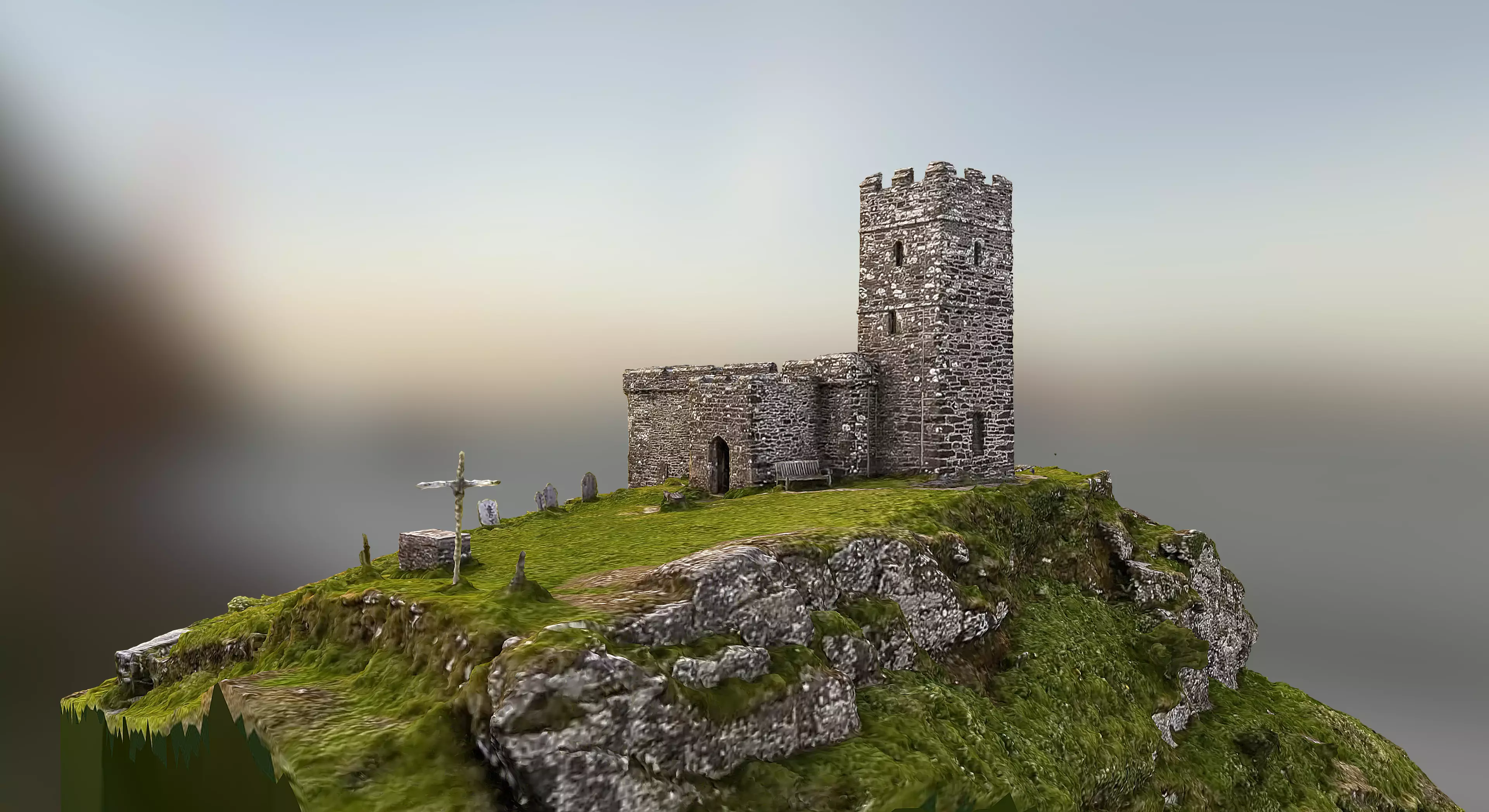 Brentor Church 3D model
