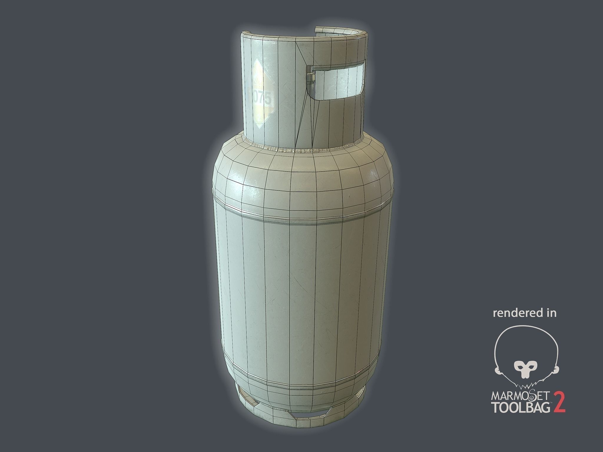 Gas Bottles Pack Low-poly 3D model_22