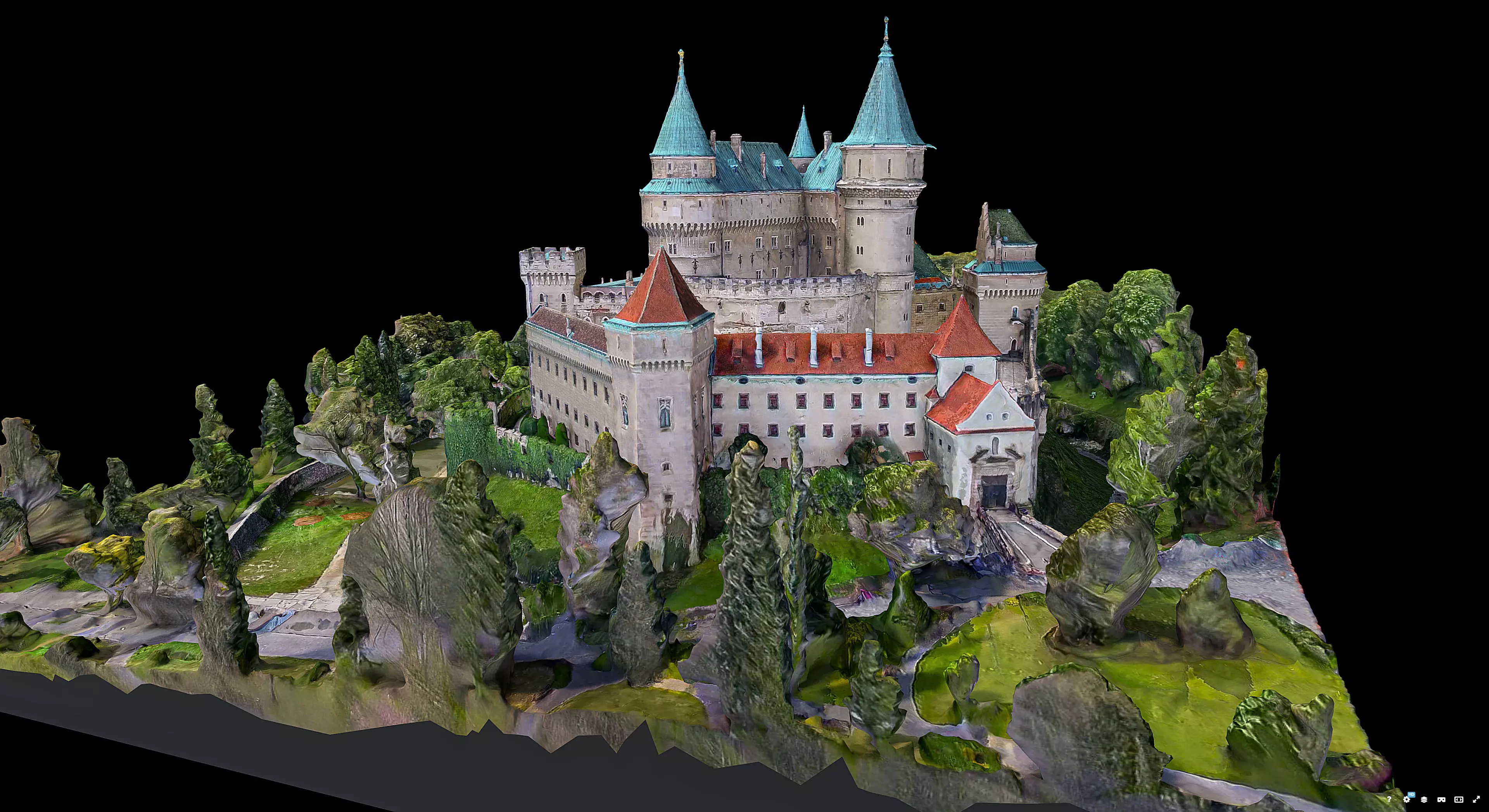 Bojnice Castle 3D model_3