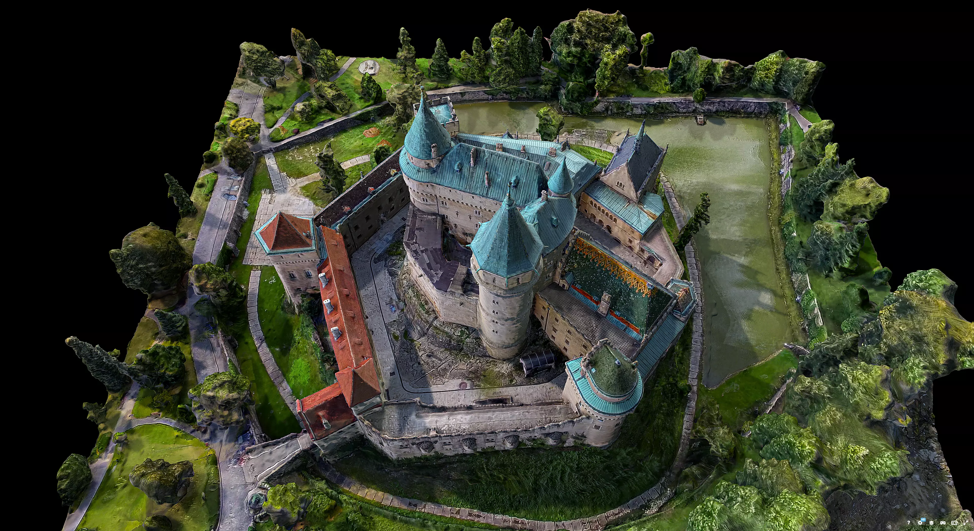 Bojnice Castle 3D model_7