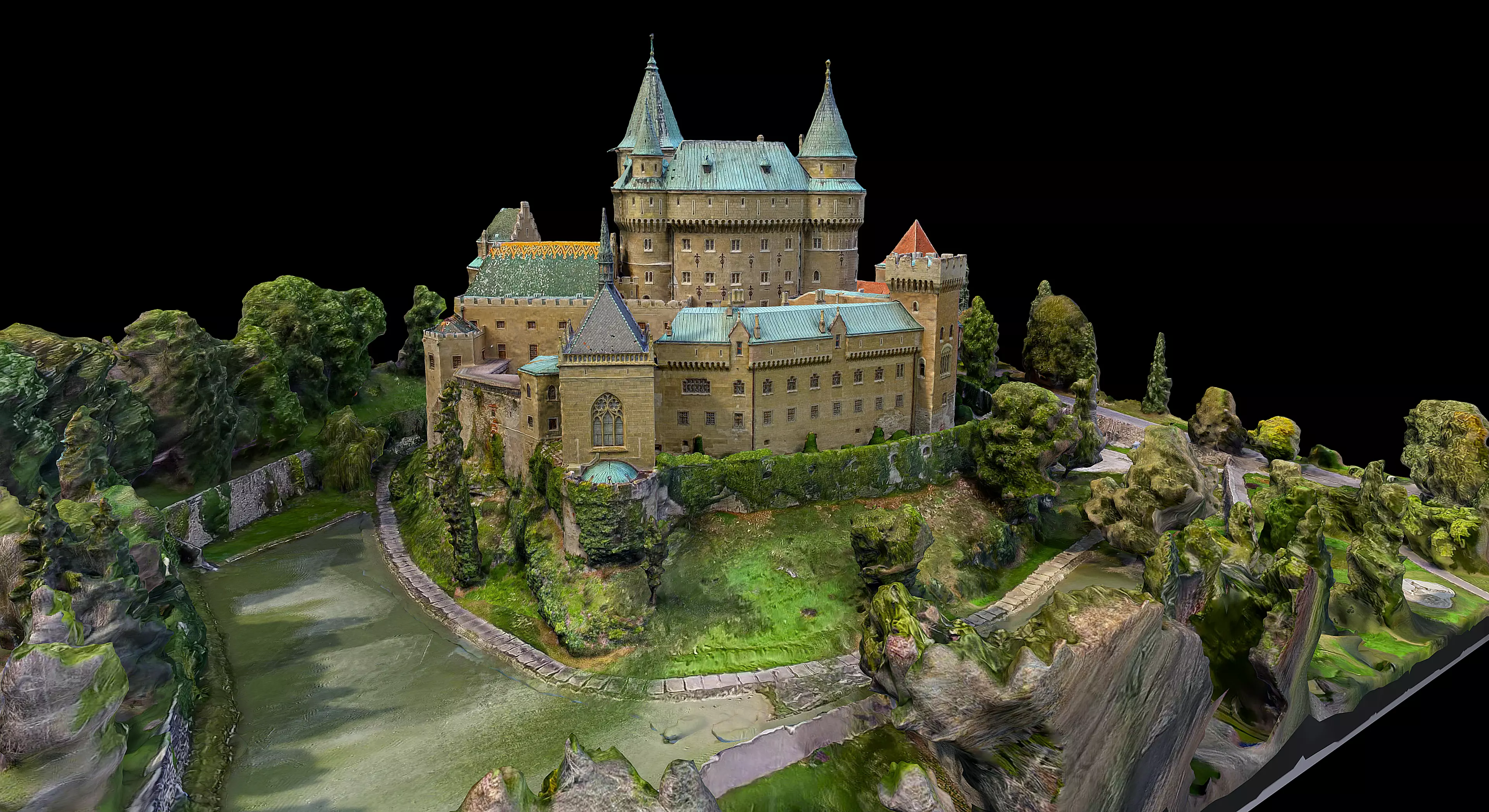 Bojnice Castle 3D model_0