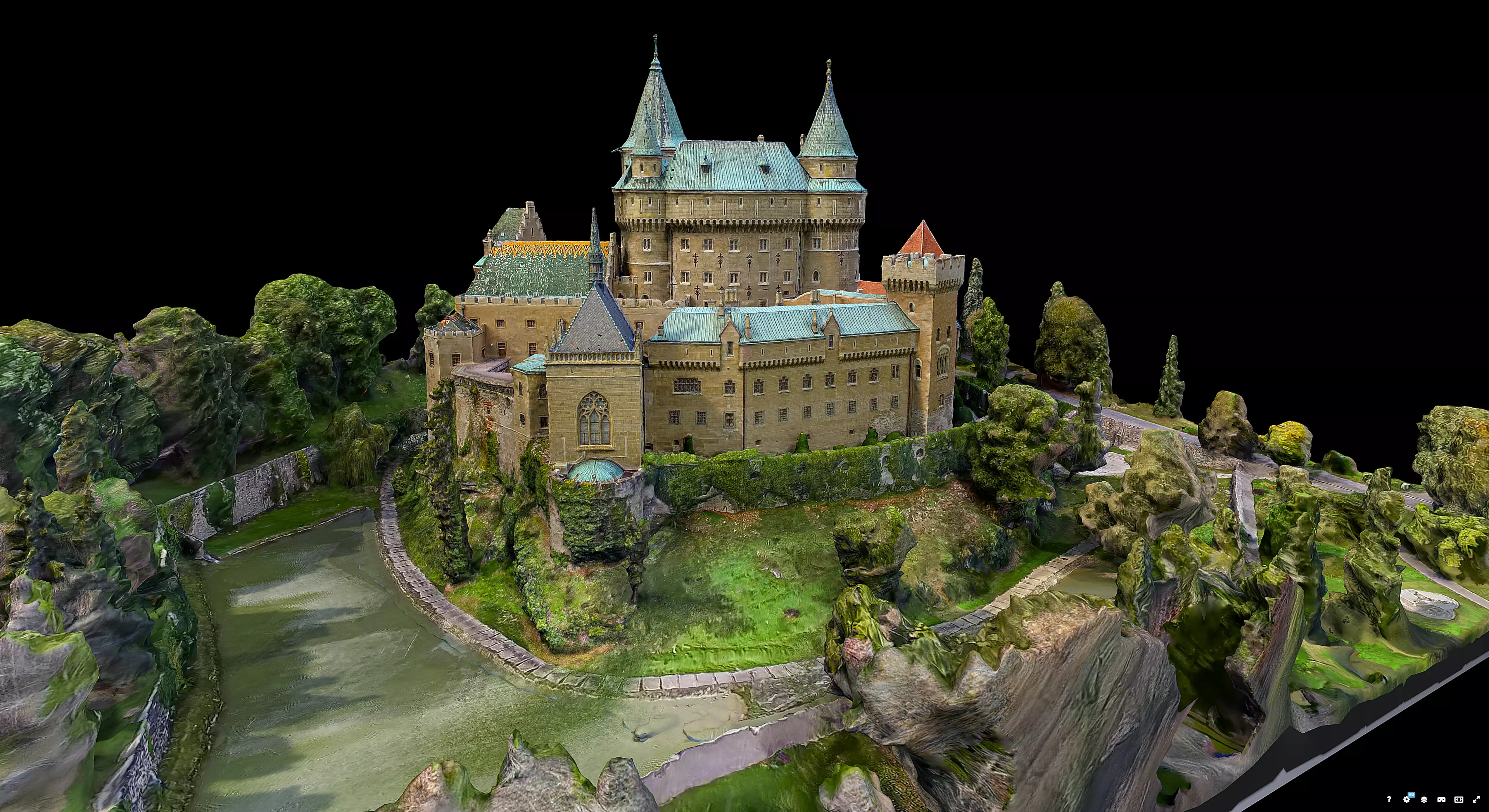 Bojnice Castle 3D model_5