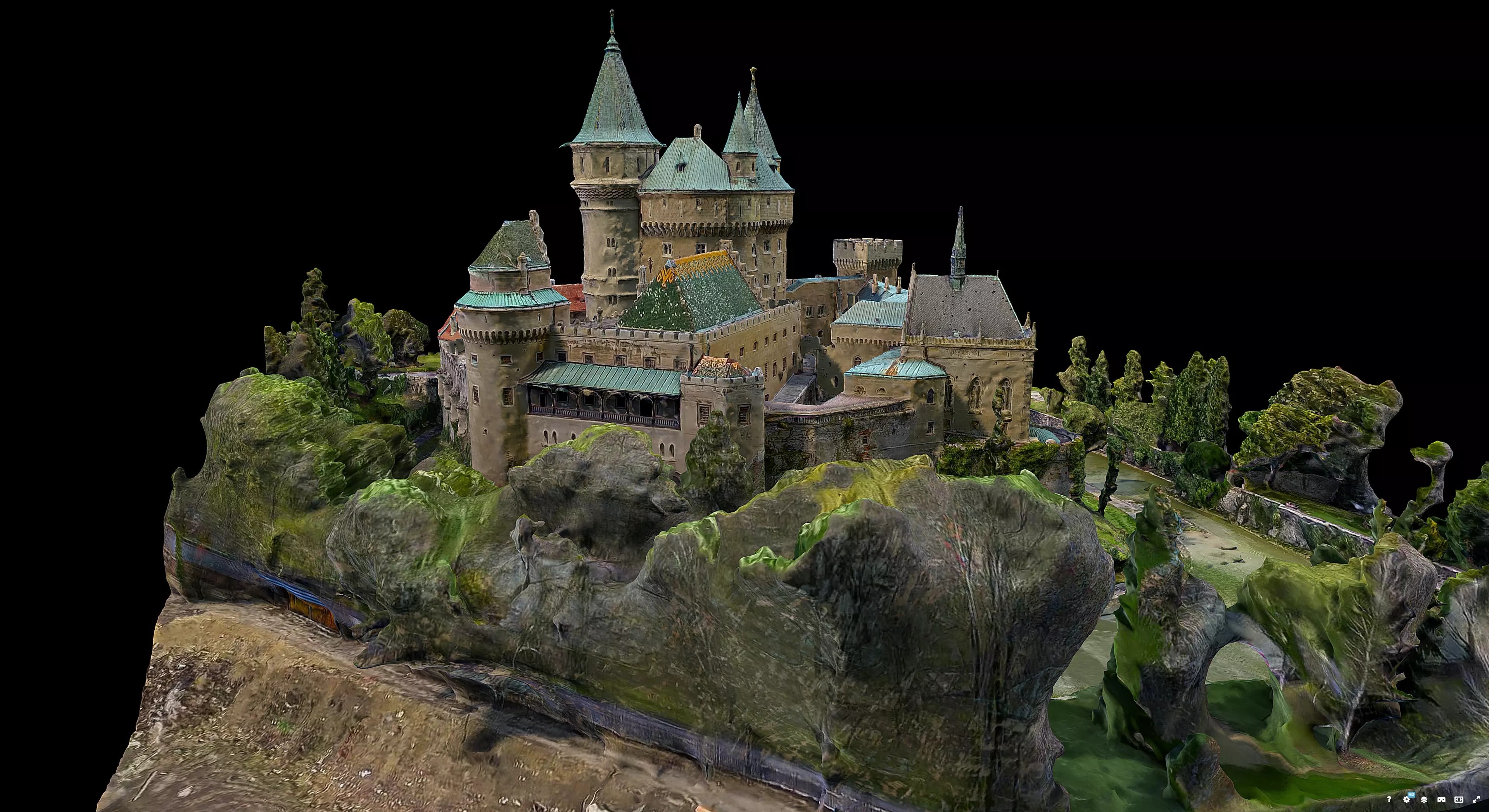 Bojnice Castle 3D model_1