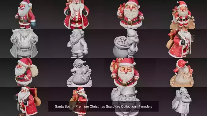 Santa Spirit - Premium Christmas Sculpture Collection 