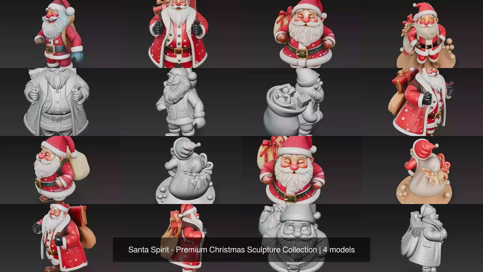 Santa Spirit - Premium Christmas Sculpture Collection _0