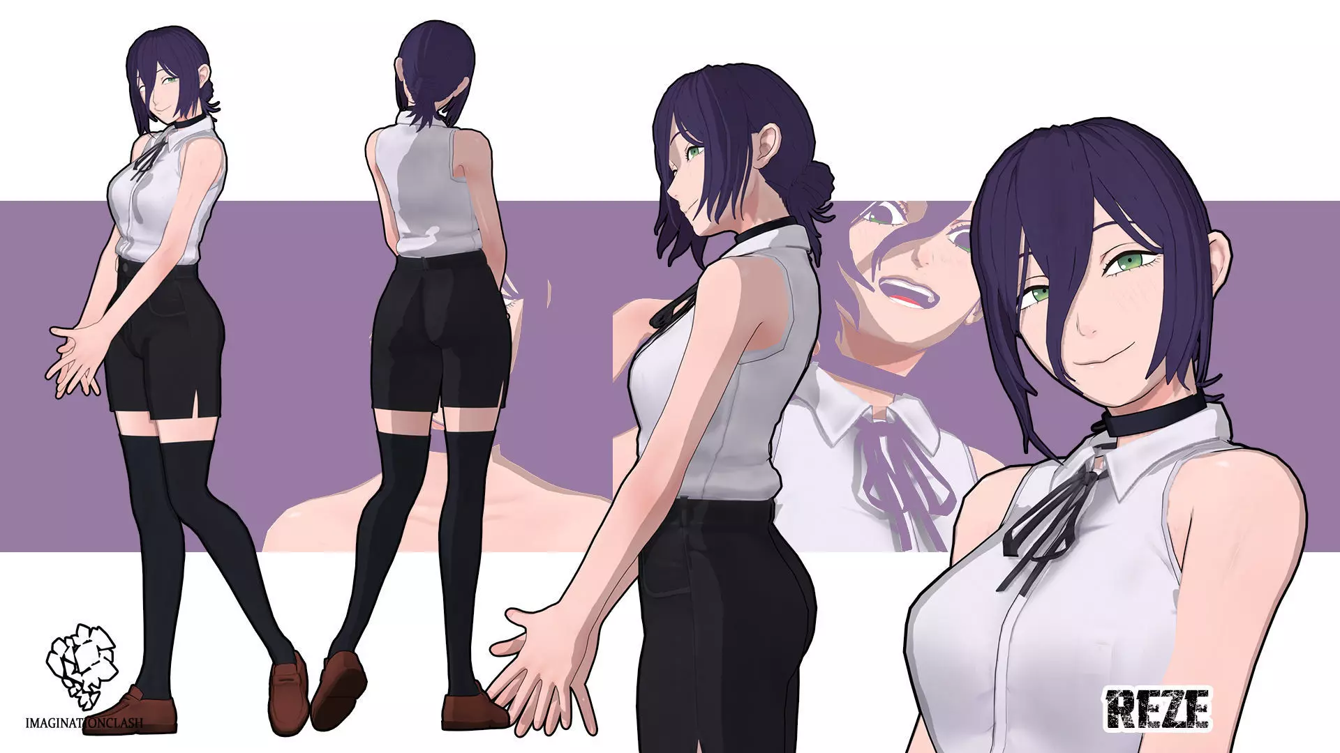 Reze chainsaw 3D model_1