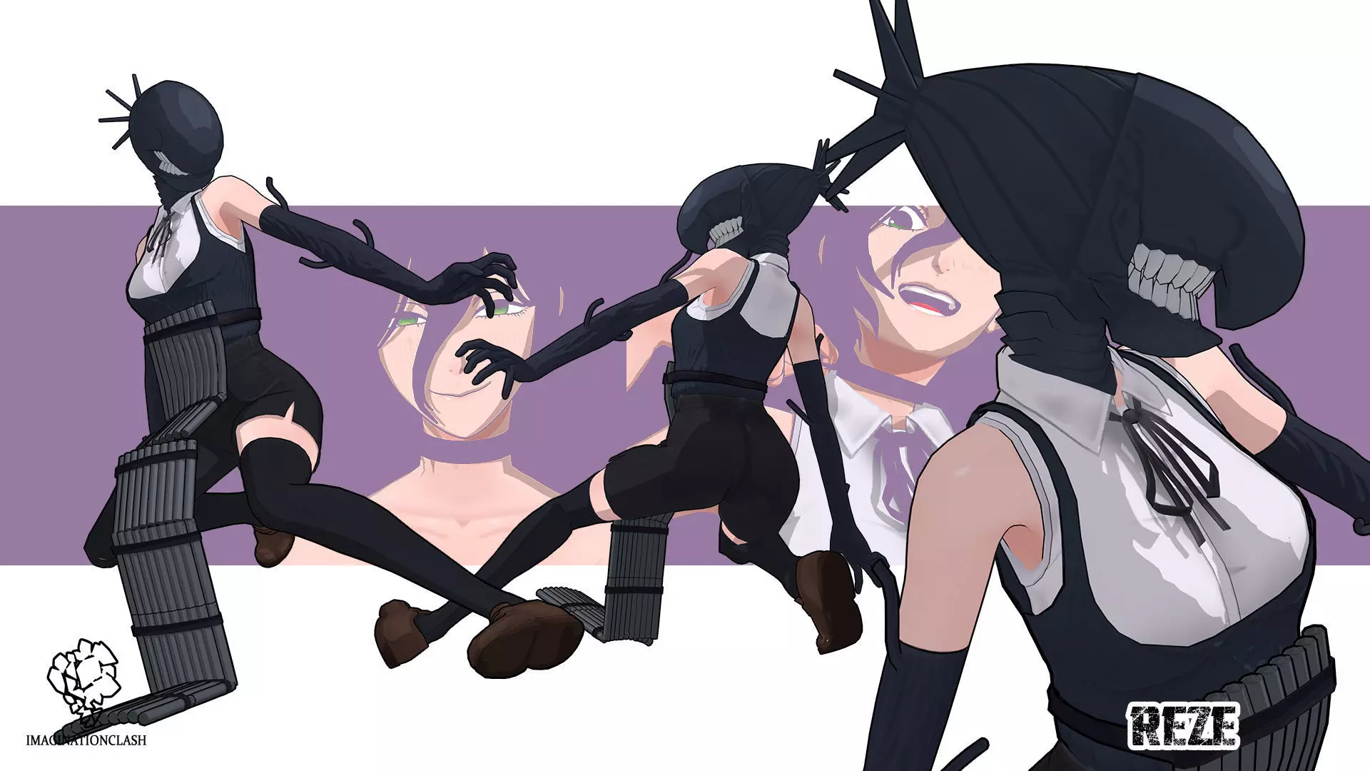 Reze chainsaw 3D model_3