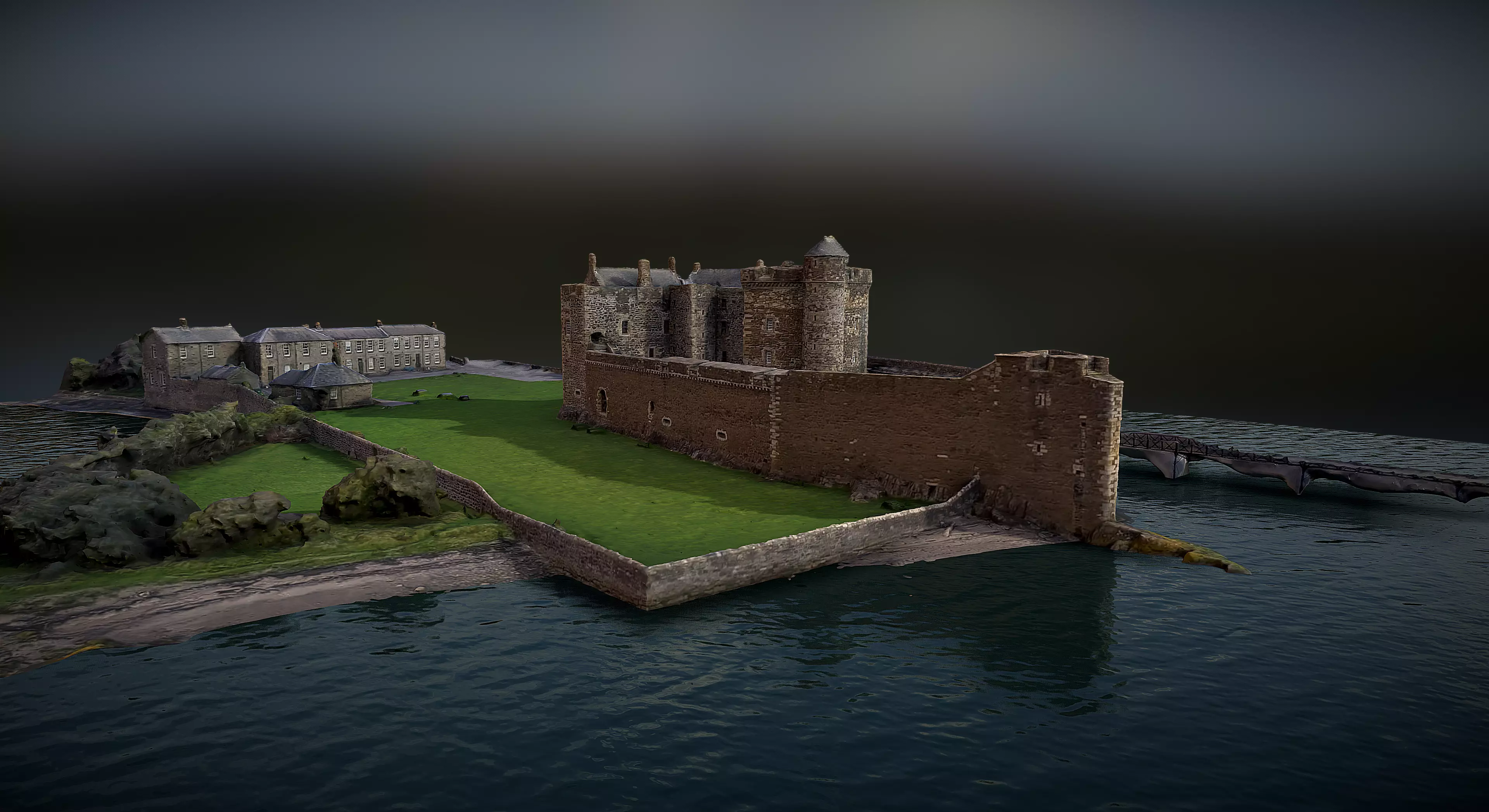 Blackness Castle Scotland 3D model_0
