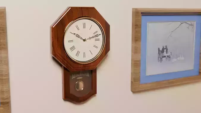 Classic Retro Regulator Wood Wall Clock