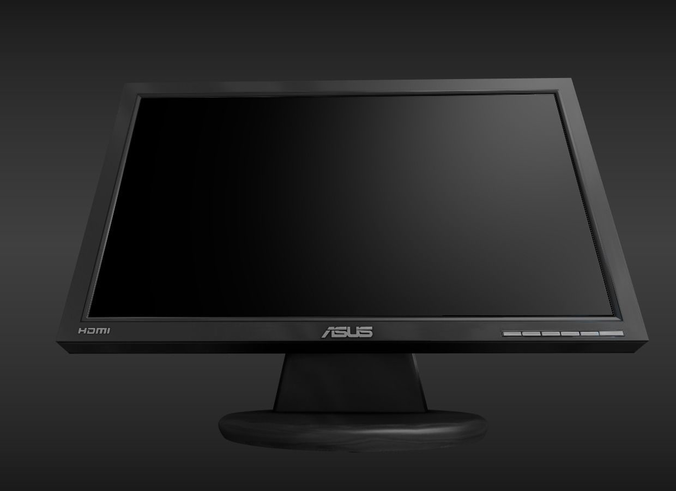 PC Monitor ASUS  Low-poly 3D model