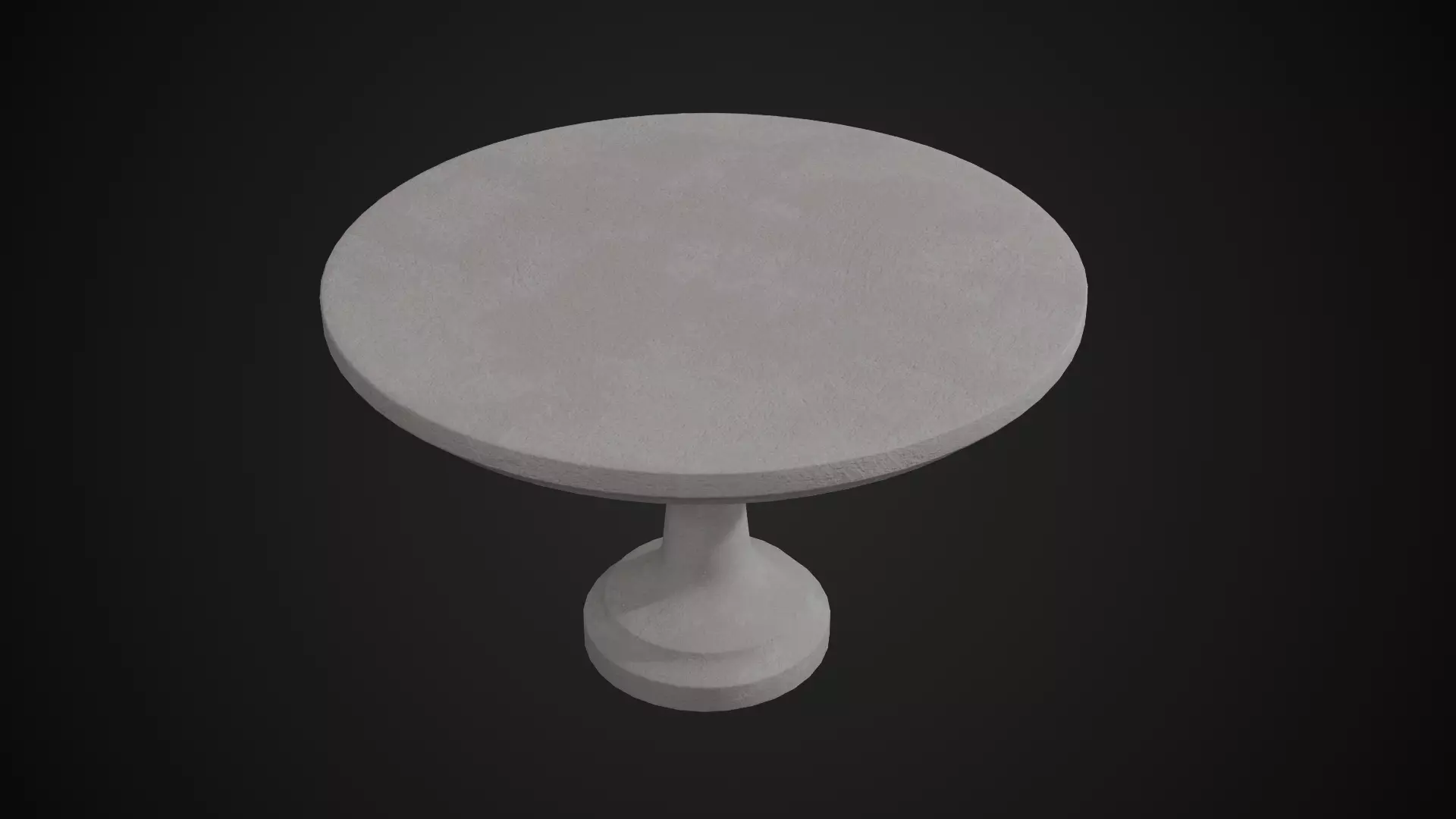 Rustic Wooden Cake Stand Low-poly 3D model_1