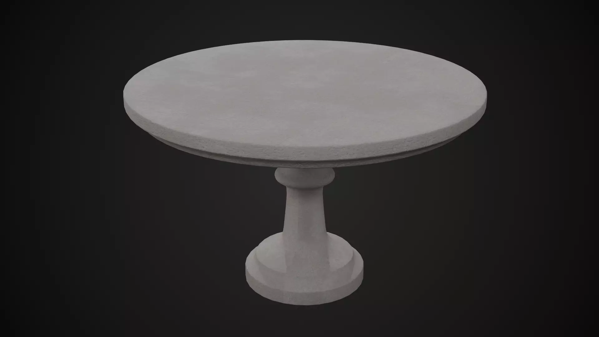 Rustic Wooden Cake Stand Low-poly 3D model_2