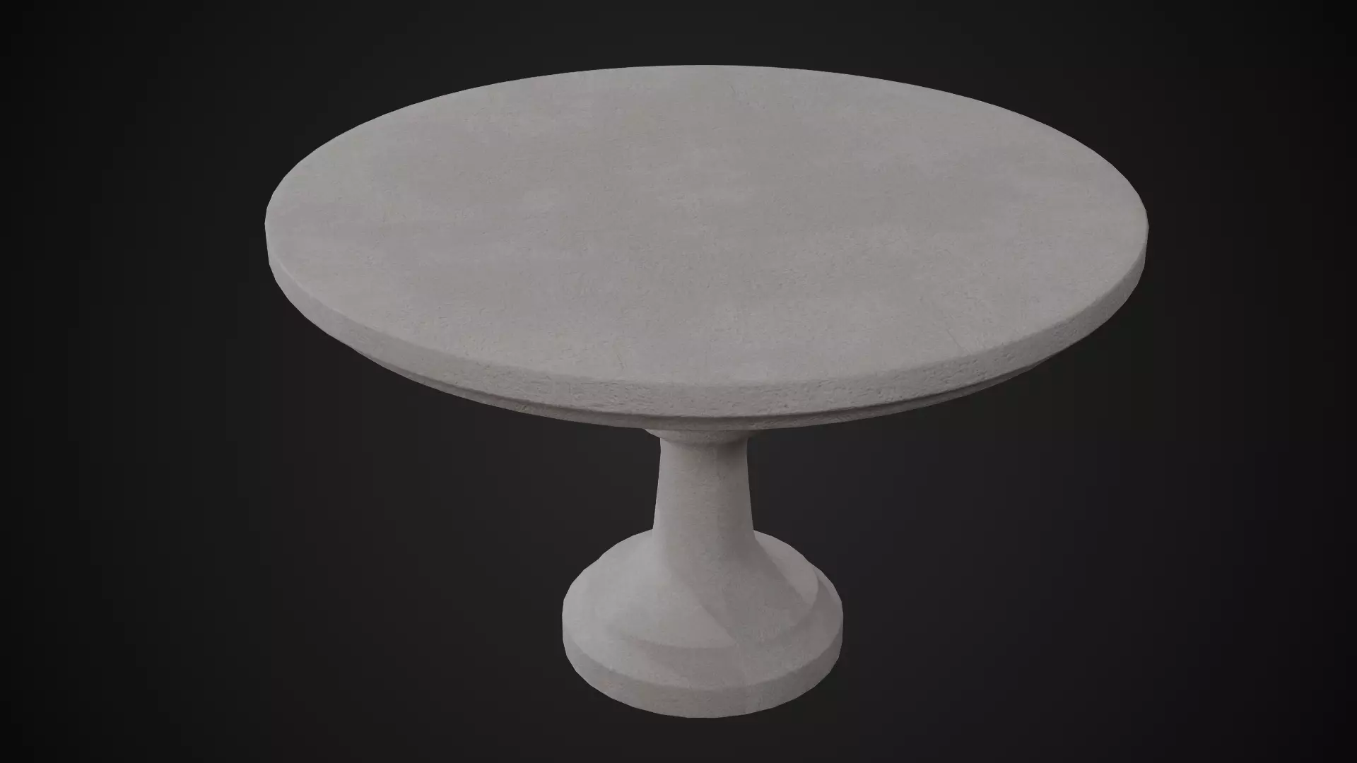 Rustic Wooden Cake Stand Low-poly 3D model_4
