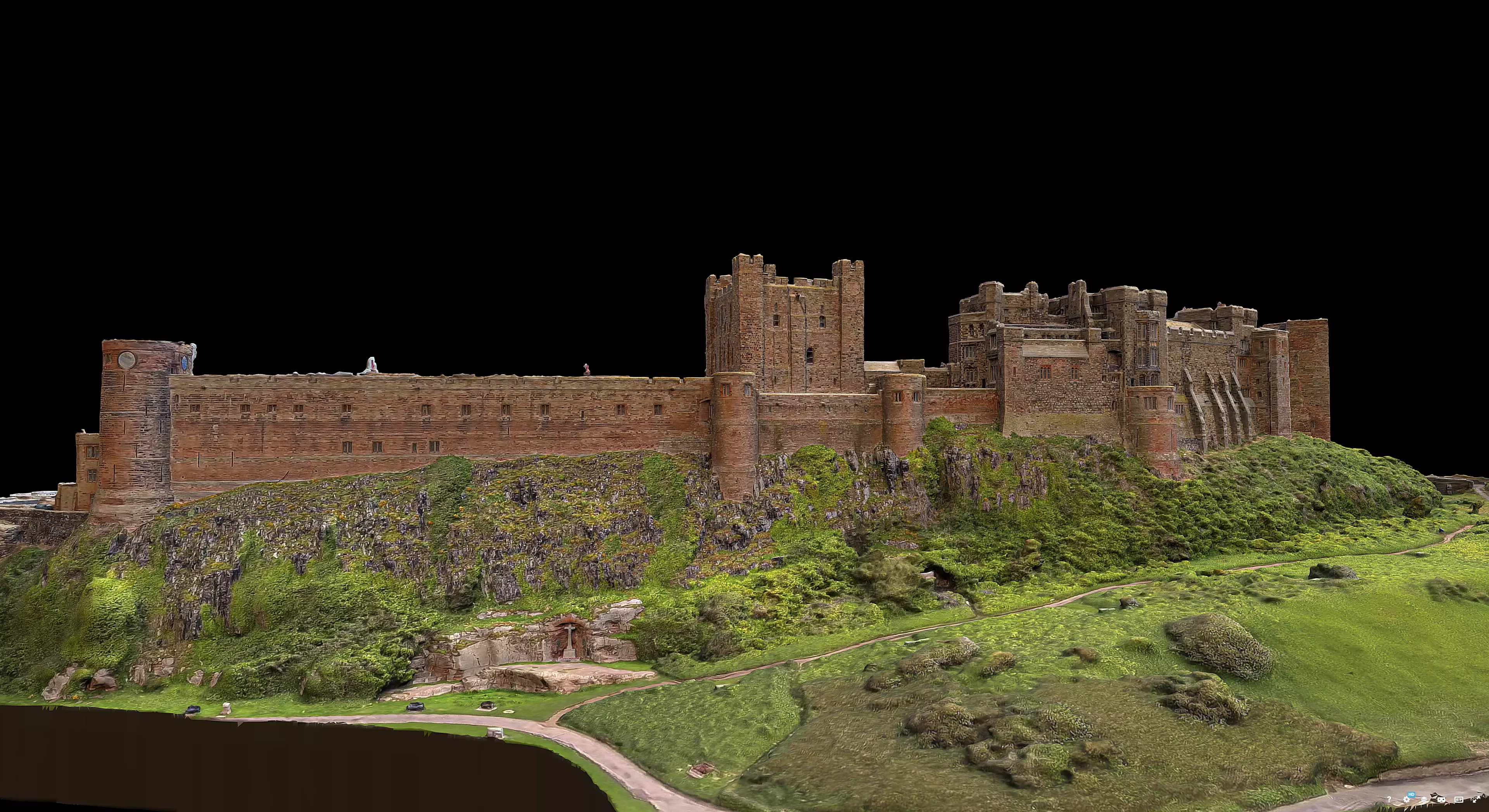 Bamburgh Castle 3D model_5