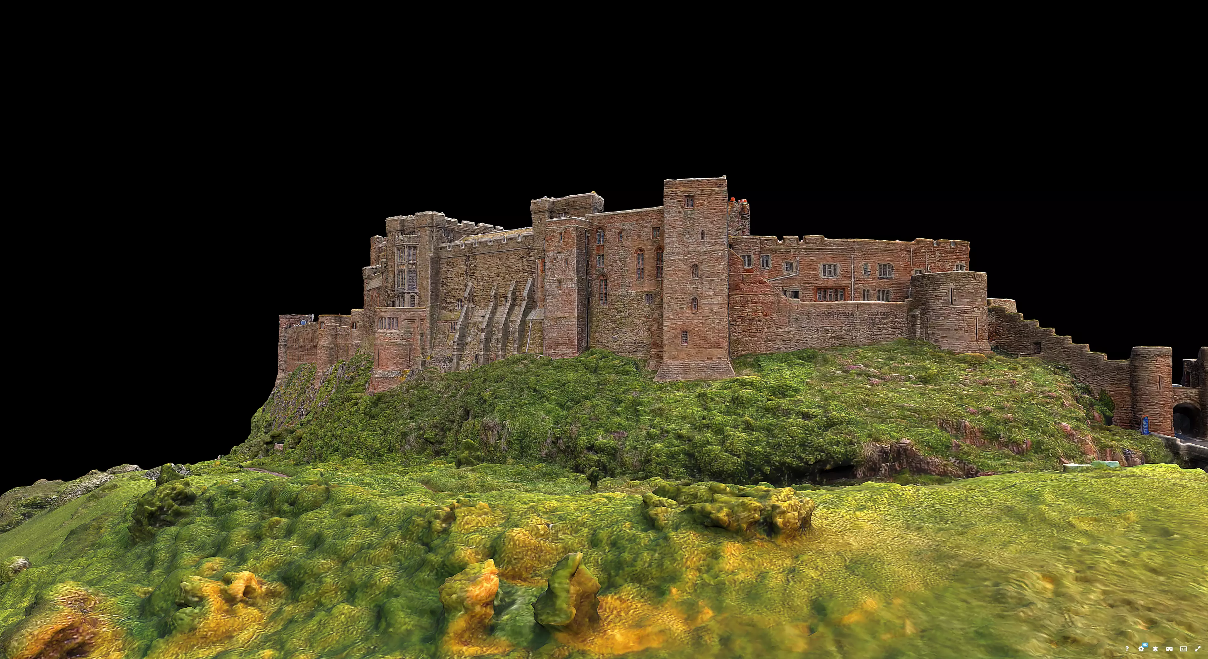 Bamburgh Castle 3D model_4