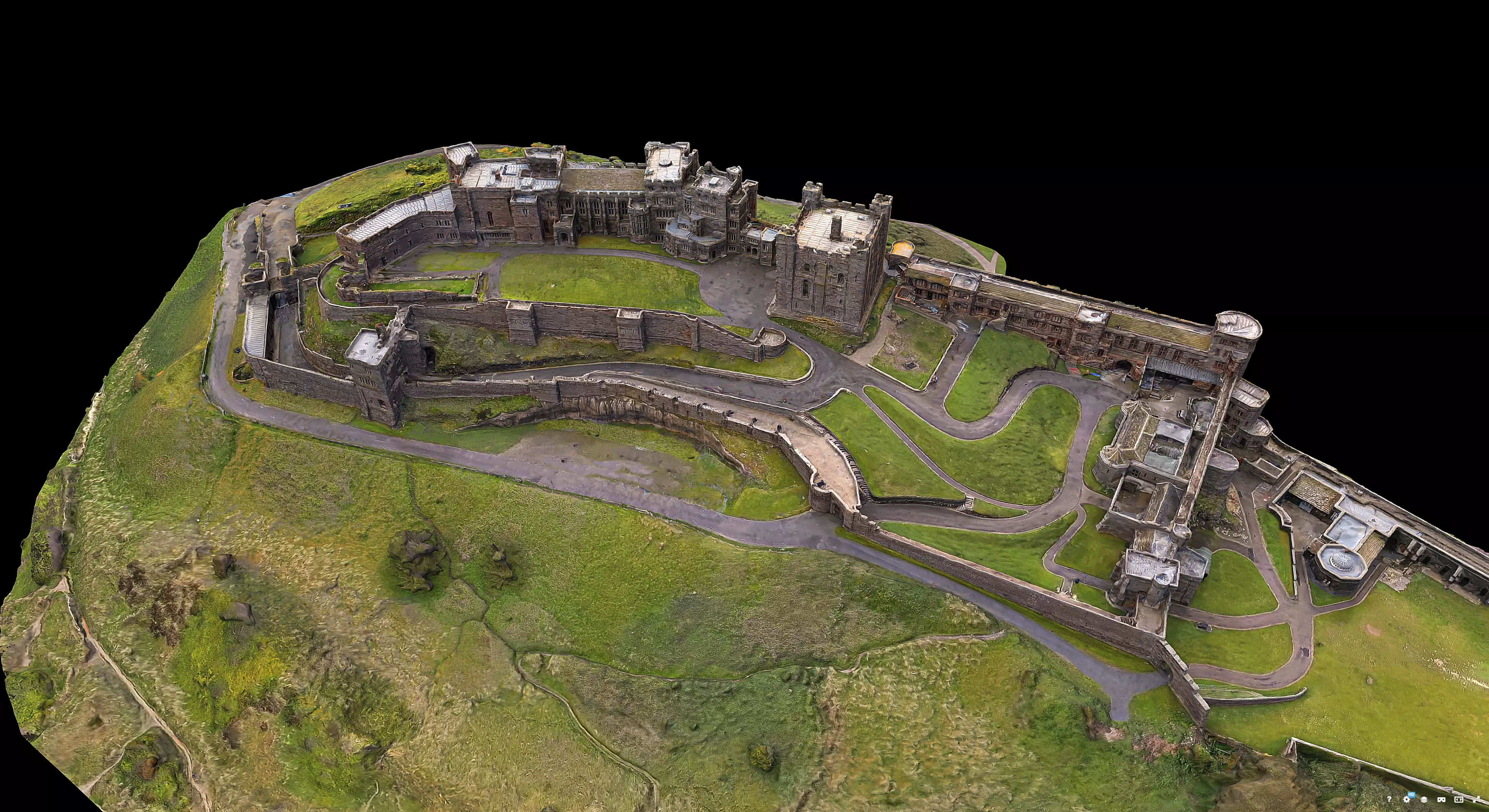 Bamburgh Castle 3D model_7