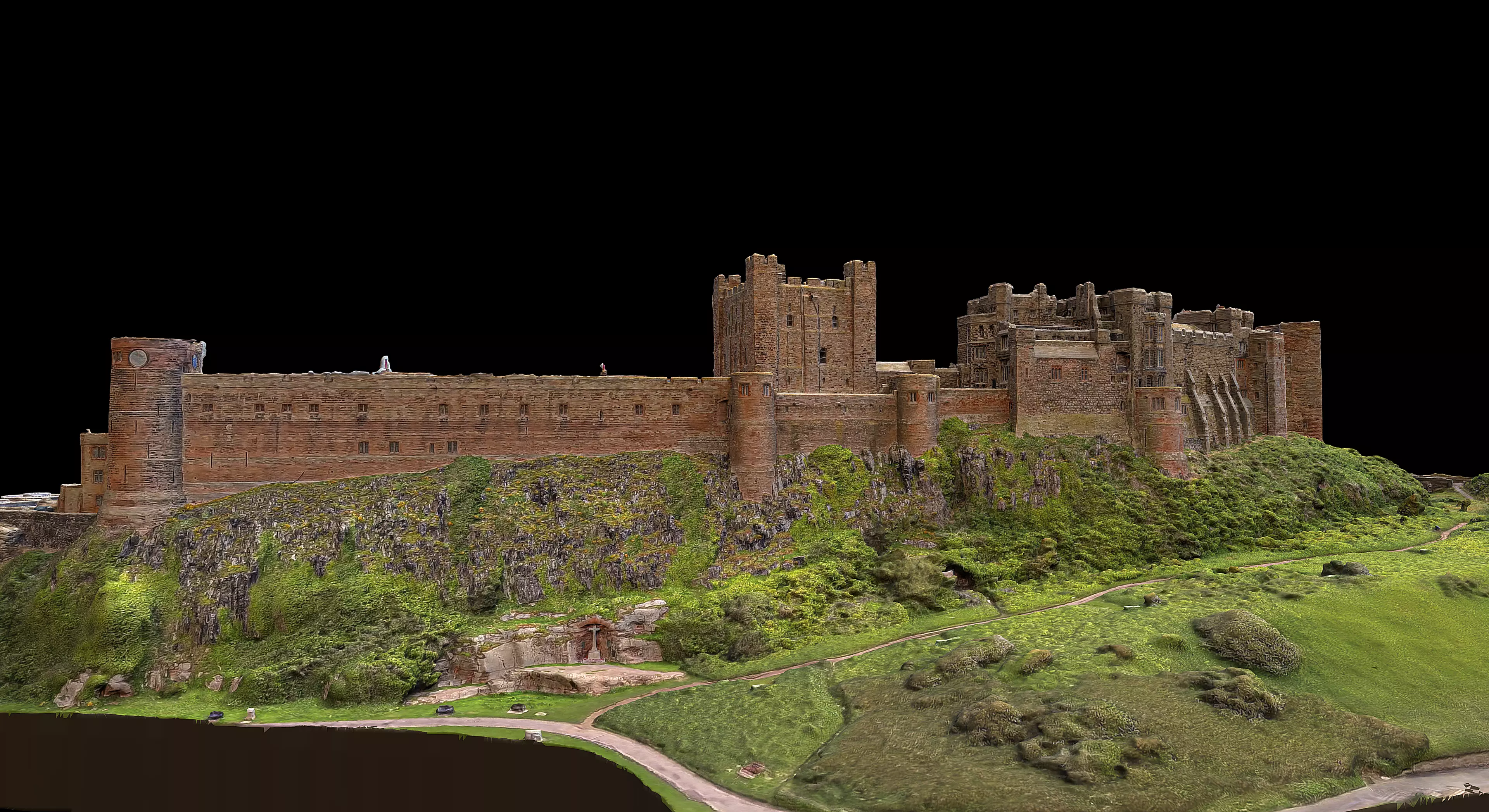 Bamburgh Castle 3D model_0
