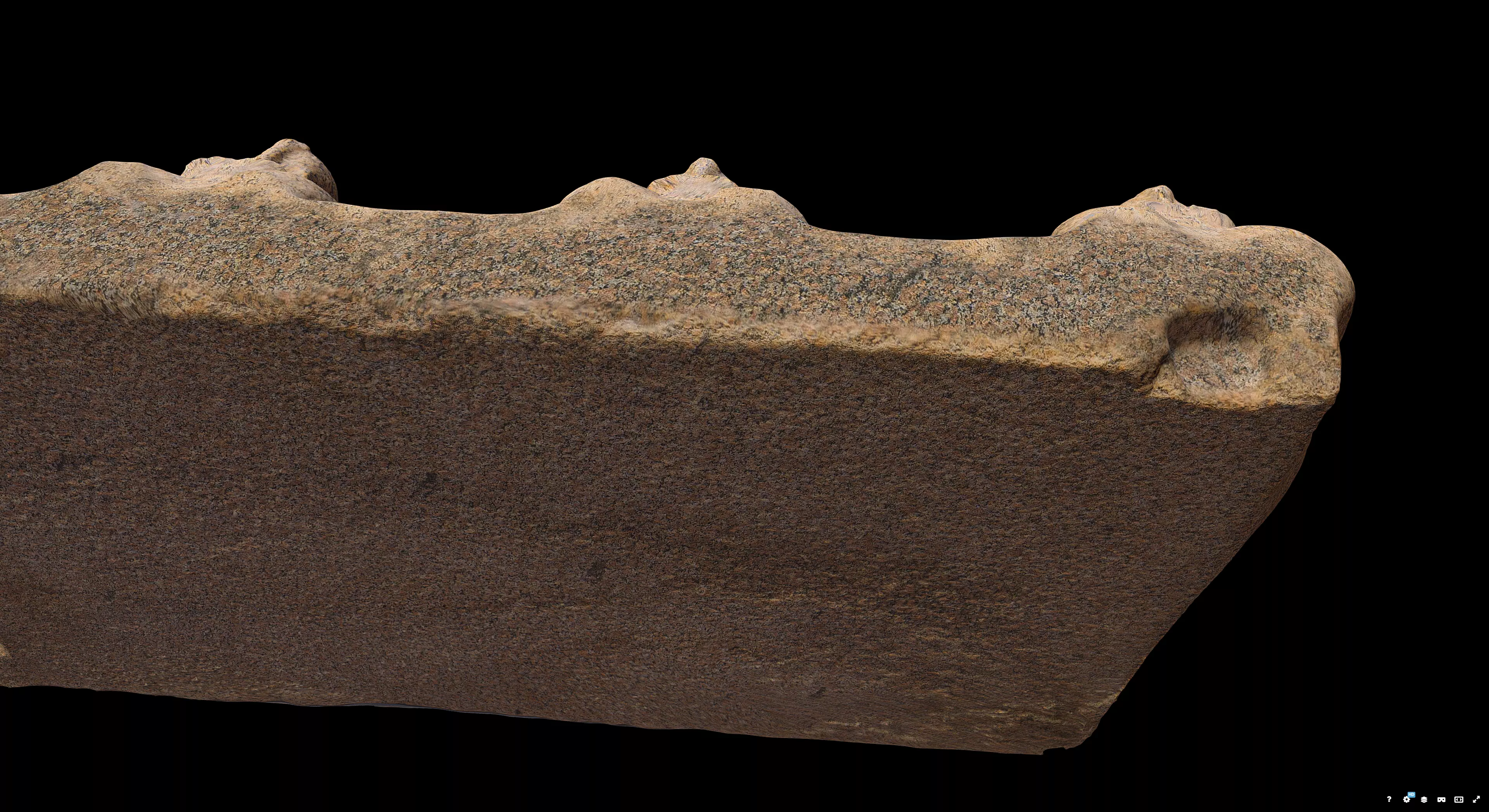 Baboons High Relief 3D model_7