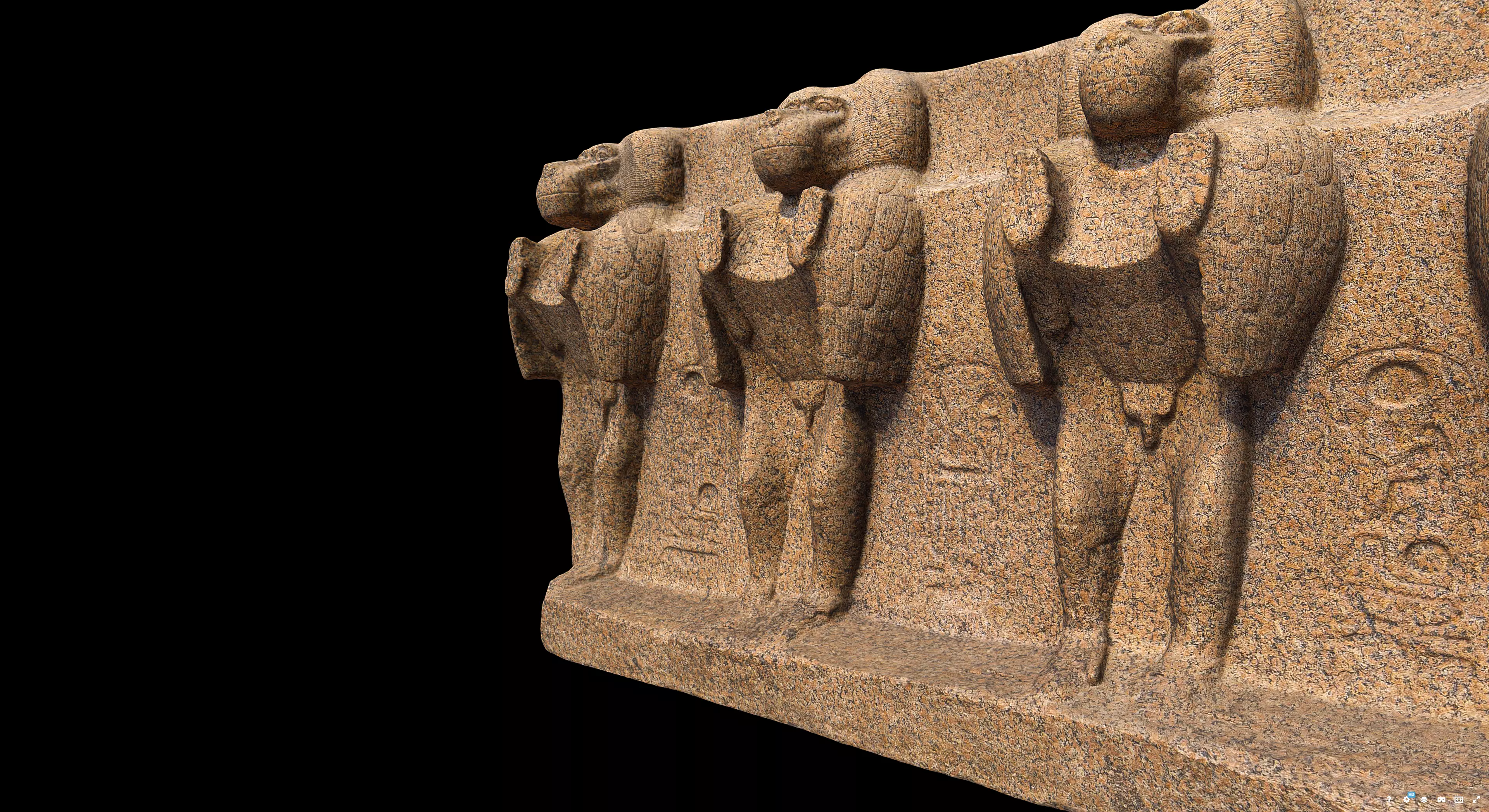 Baboons High Relief 3D model_4