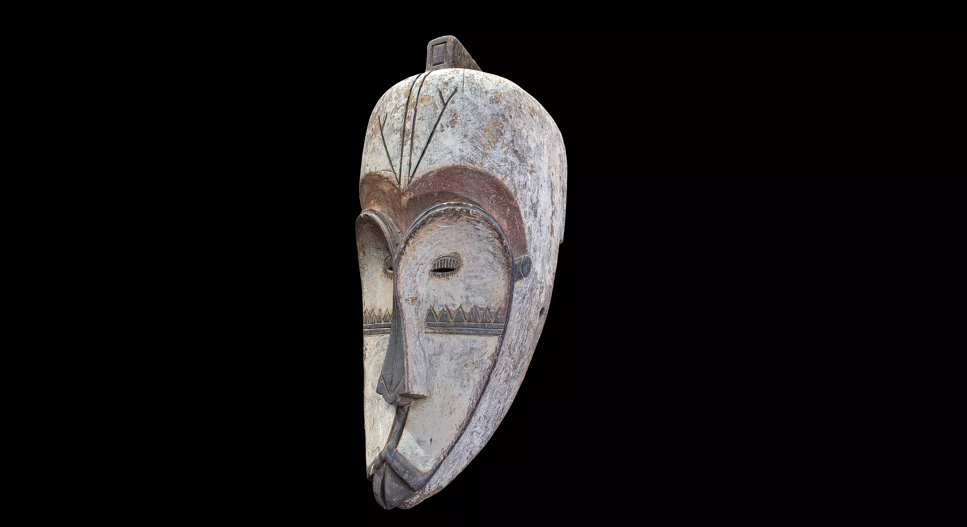African Ngil Mask 3D model_0