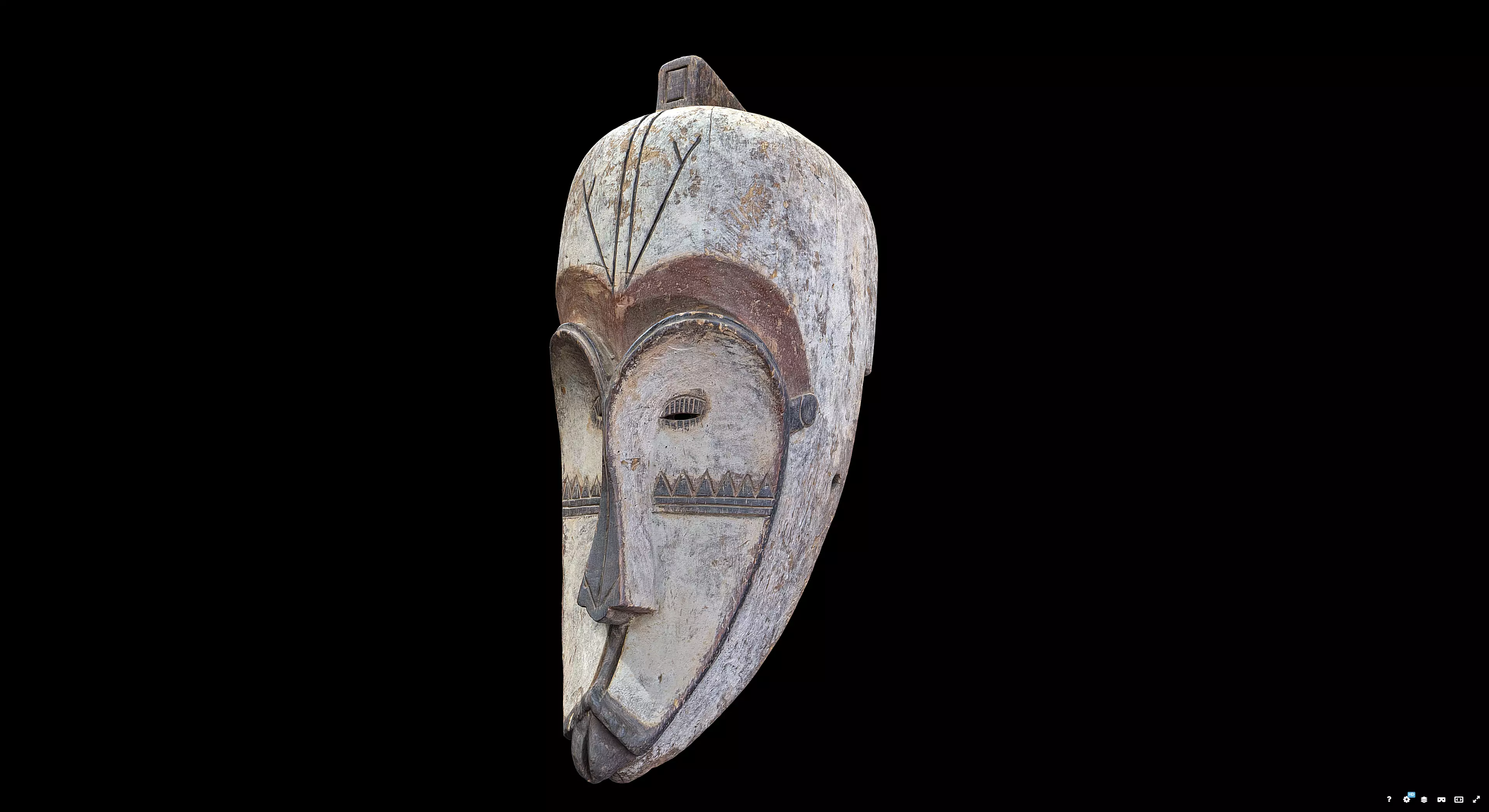 African Ngil Mask 3D model_5
