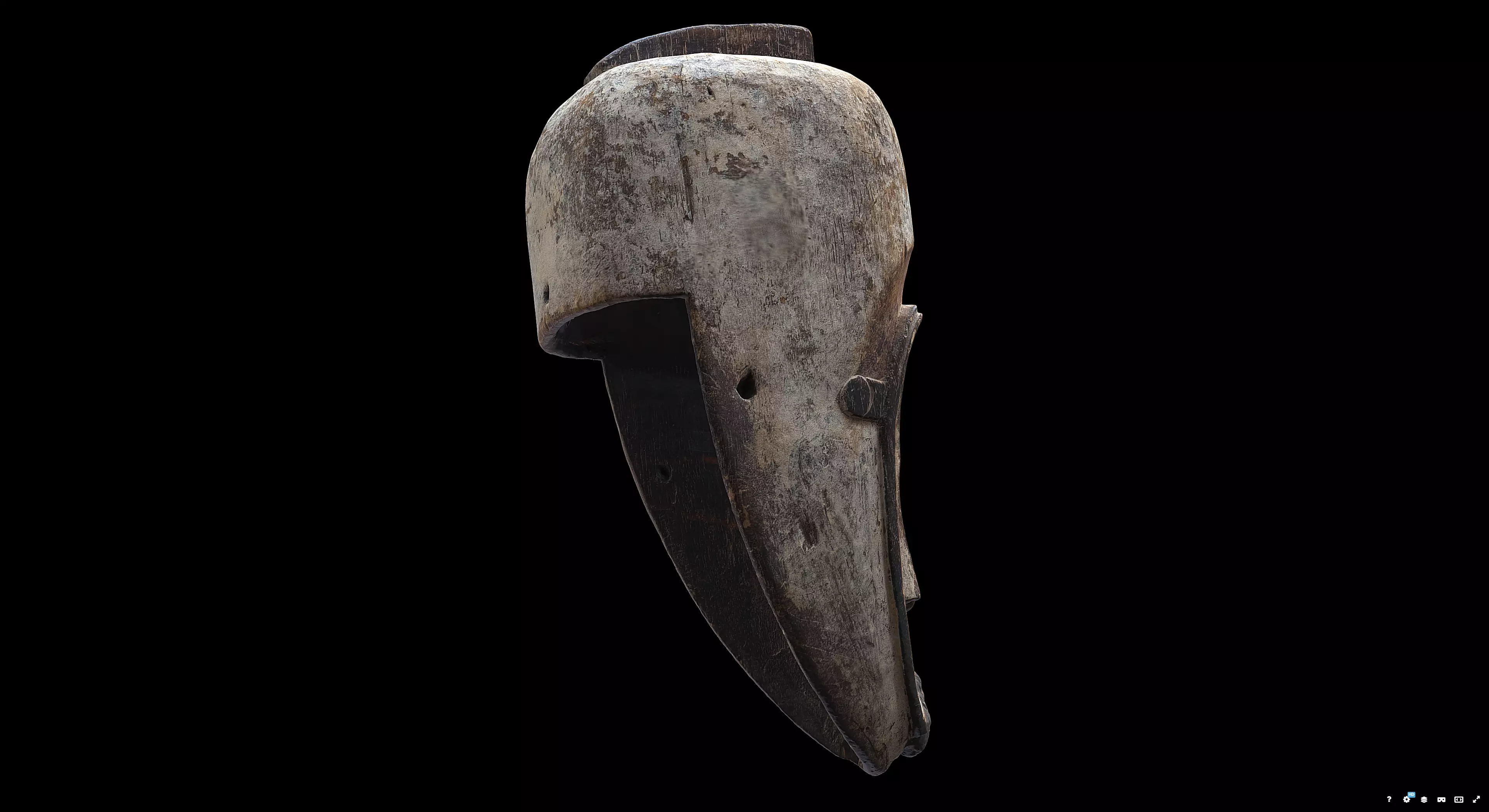 African Ngil Mask 3D model_2