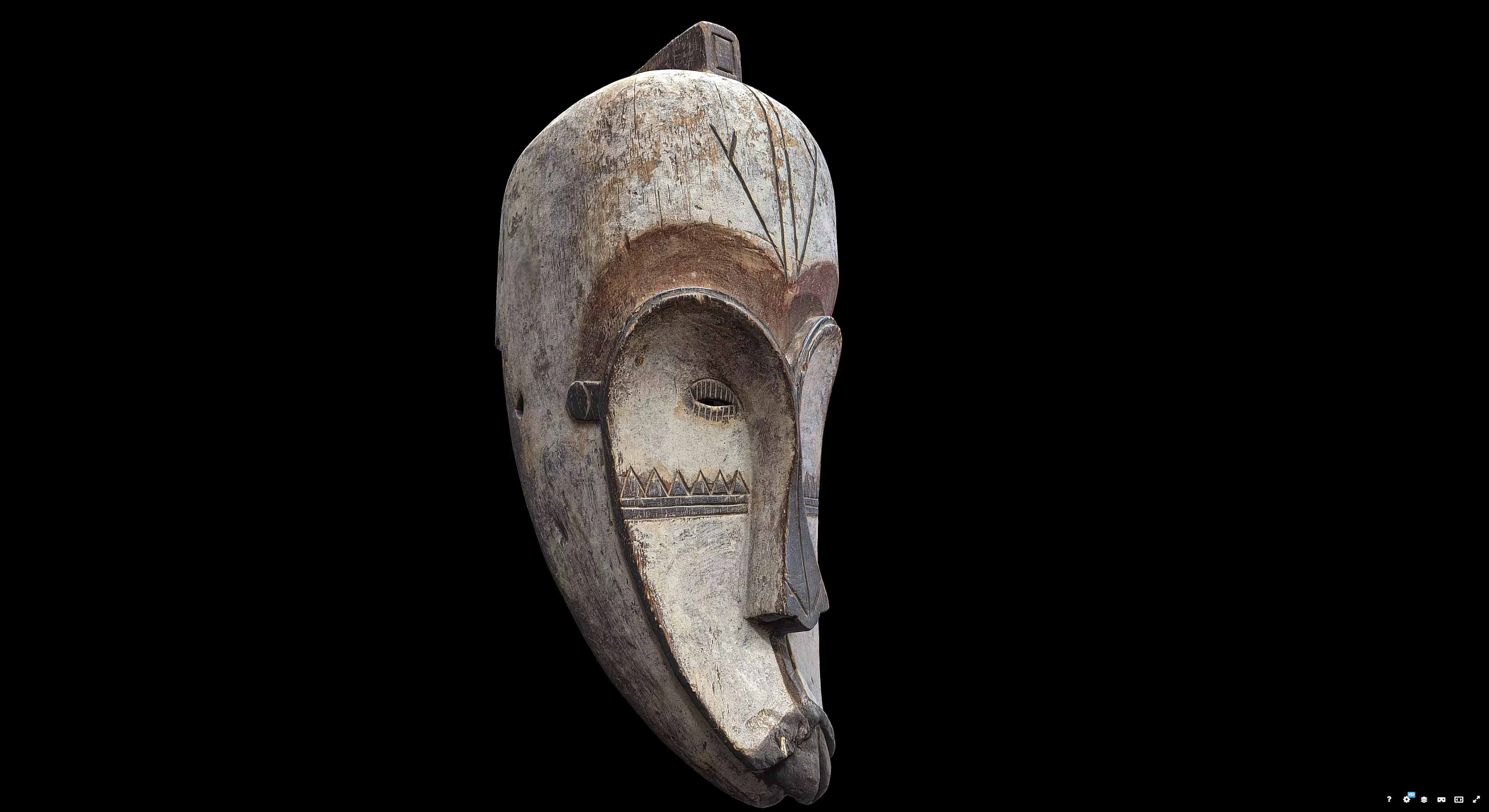 African Ngil Mask 3D model_1
