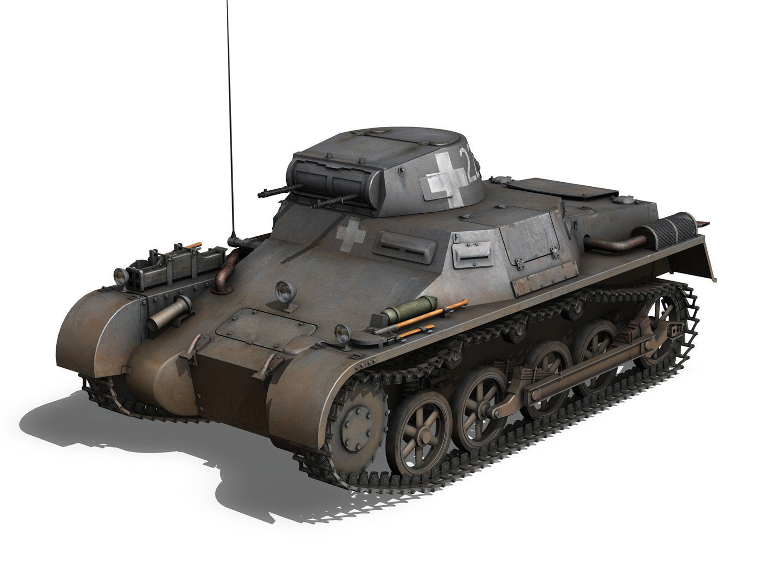 PzKpfw 1 - Panzer 1 - Ausf A - 22 3D model_2