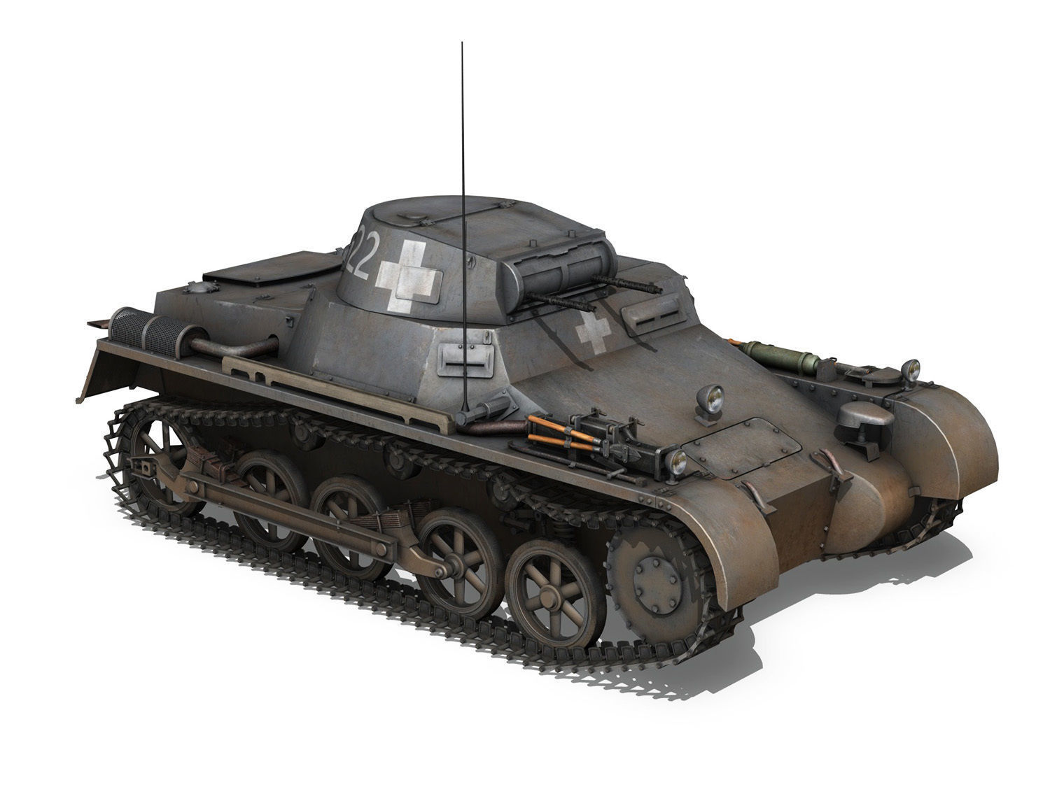 PzKpfw 1 - Panzer 1 - Ausf A - 22 3D model_7