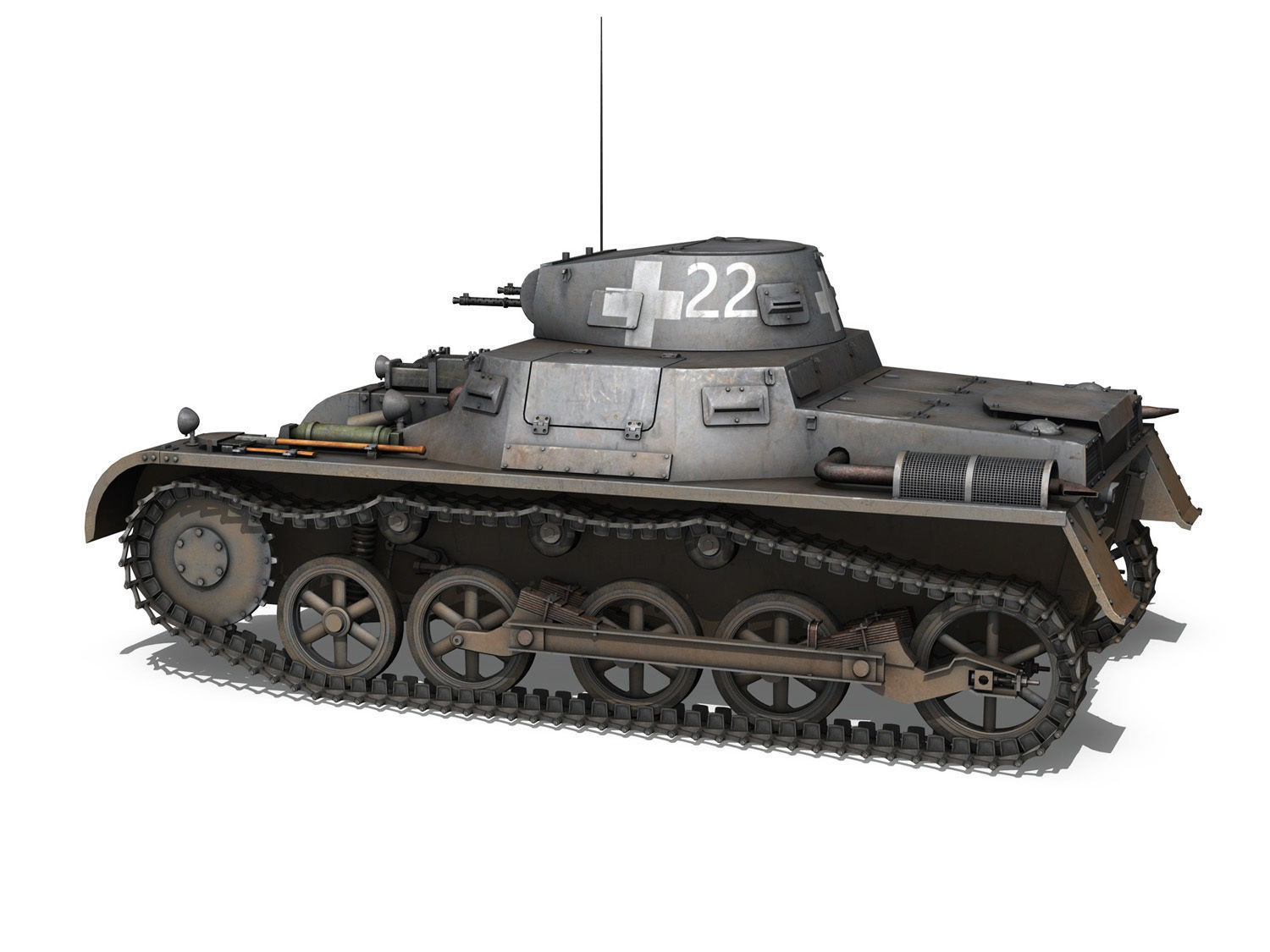 PzKpfw 1 - Panzer 1 - Ausf A - 22 3D model_3