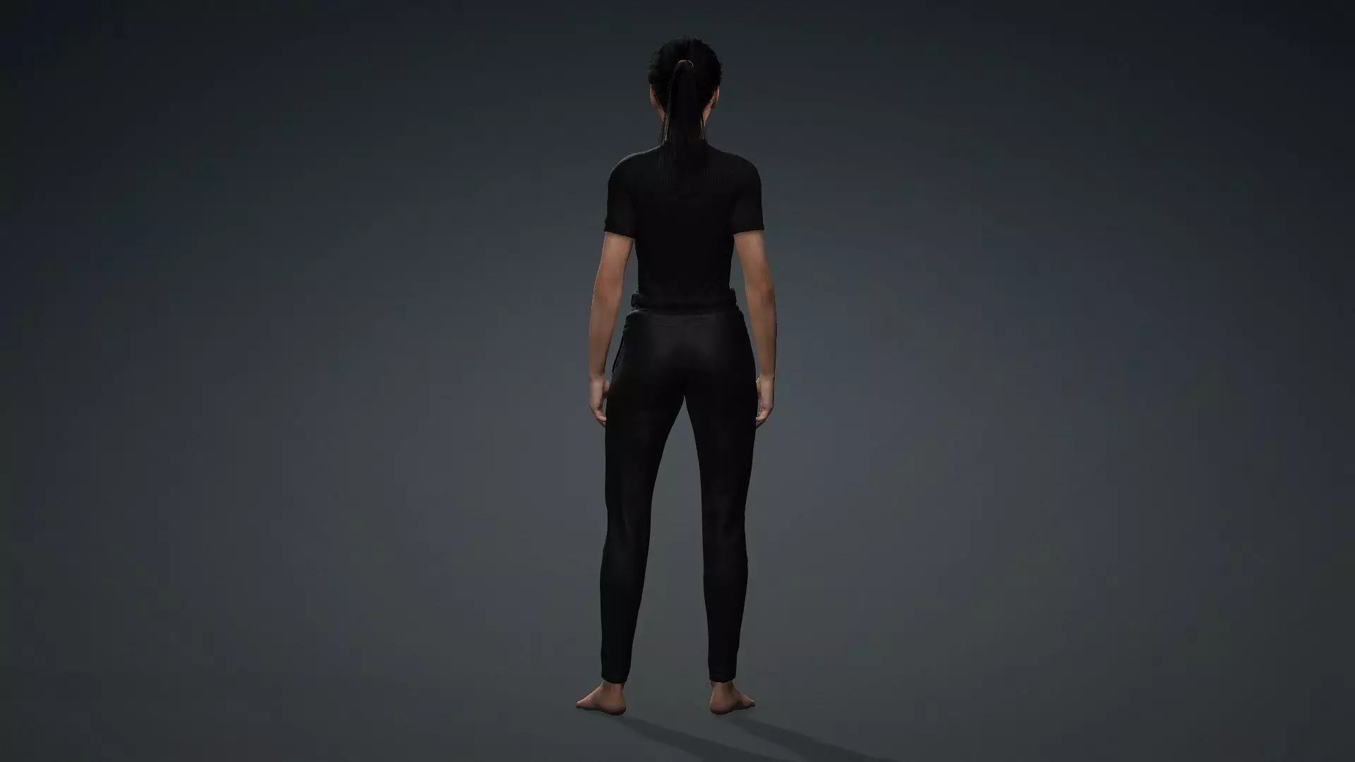 Realistic Female Model 3D model_5