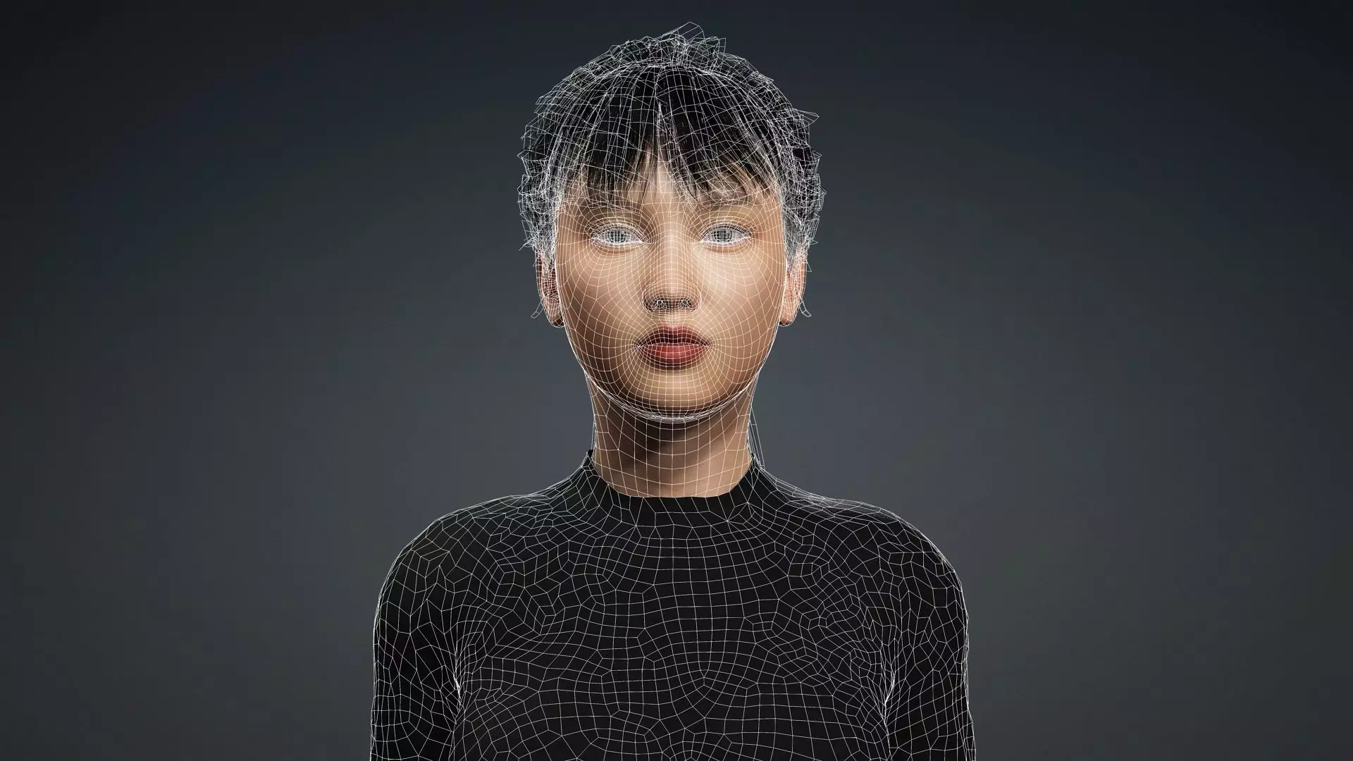 Realistic Female Model 3D model_17