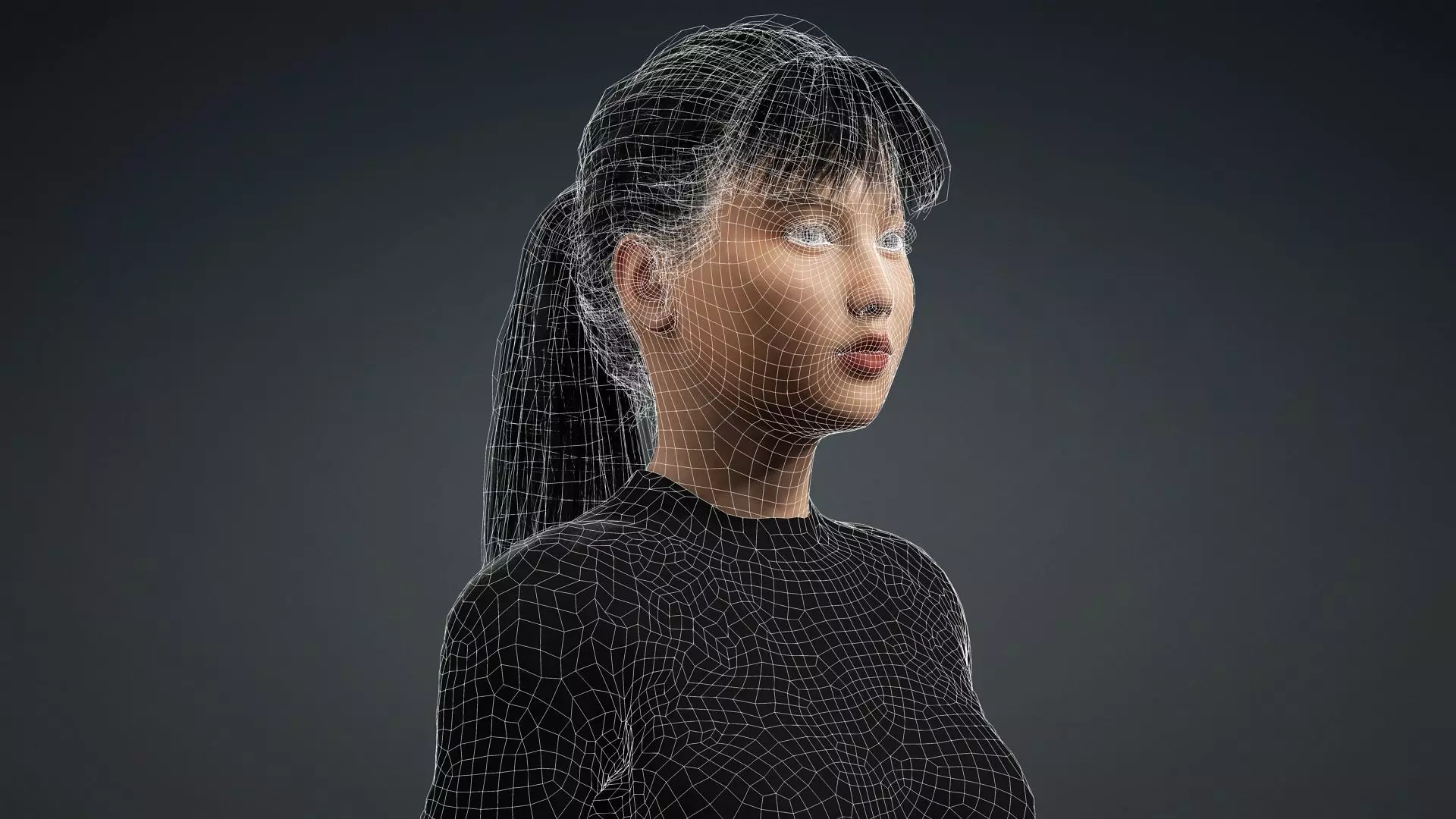 Realistic Female Model 3D model_19