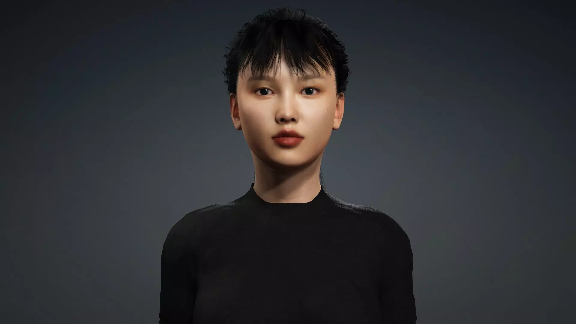 Realistic Female Model 3D model_7