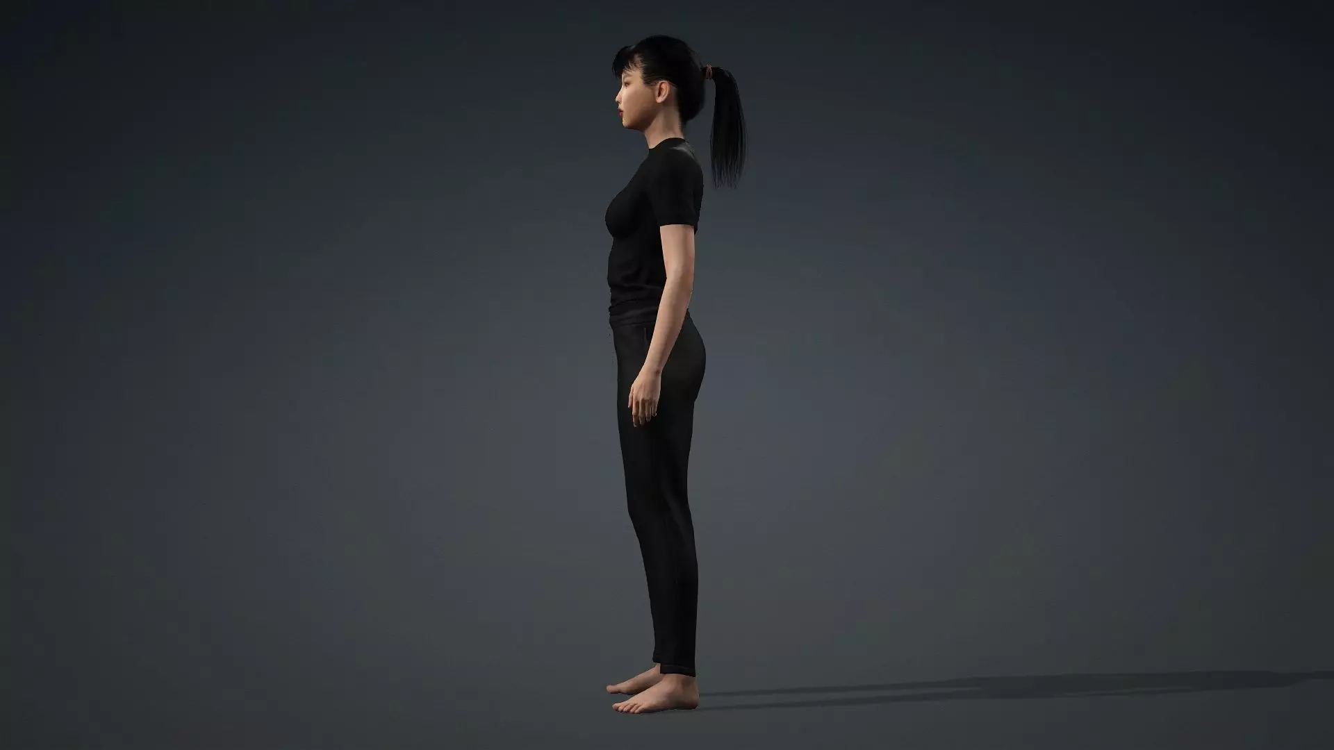Realistic Female Model 3D model_4