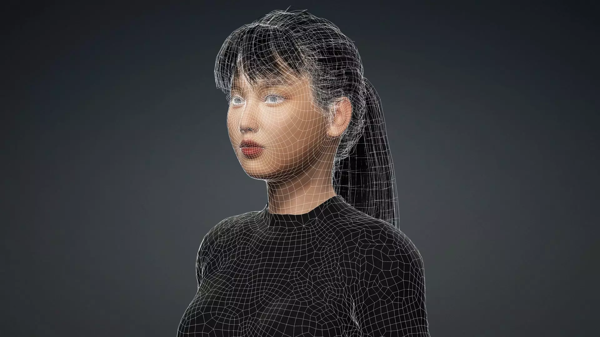 Realistic Female Model 3D model_18