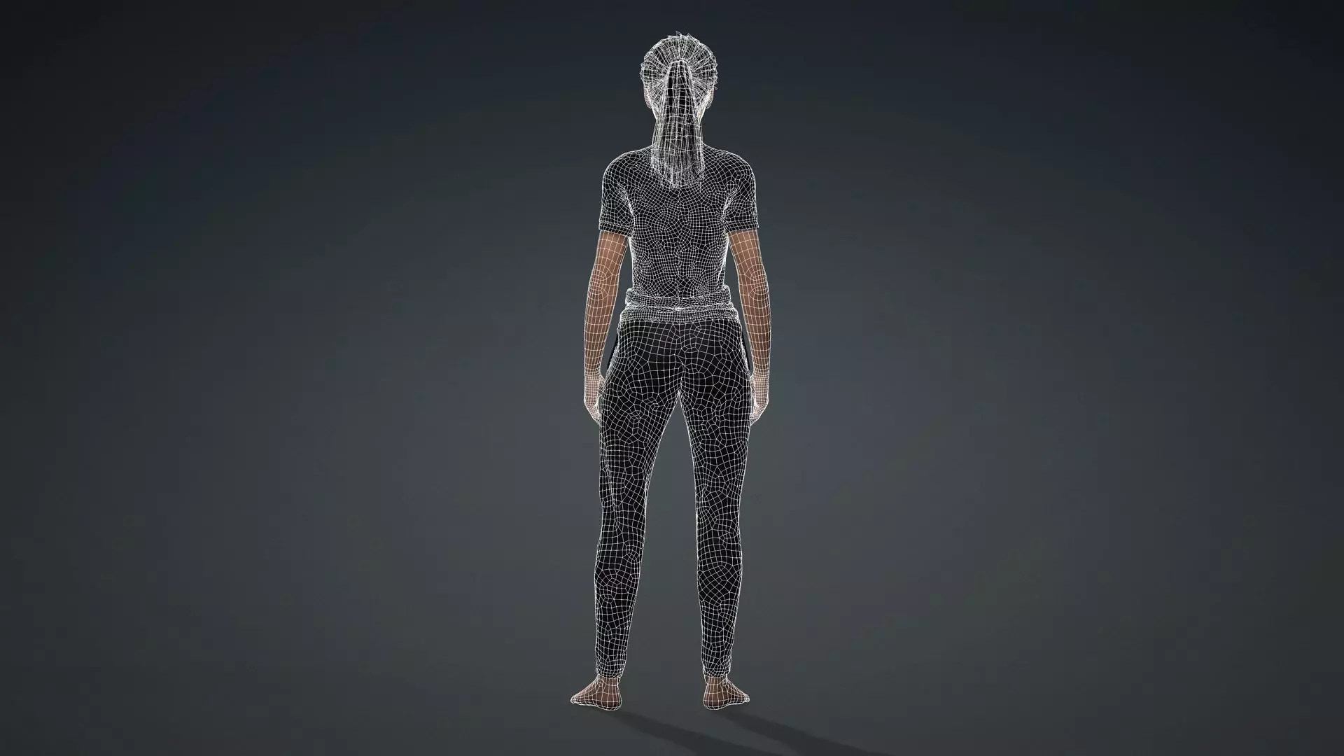 Realistic Female Model 3D model_15