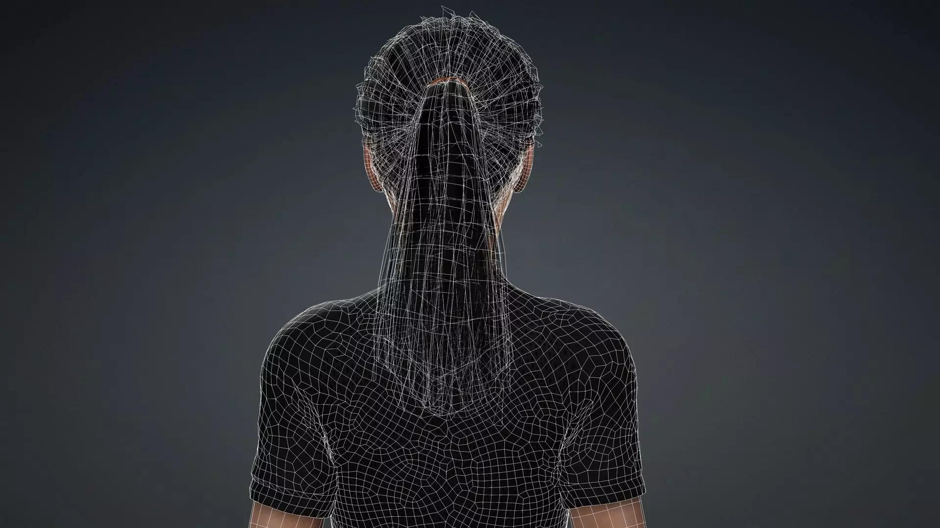 Realistic Female Model 3D model_16