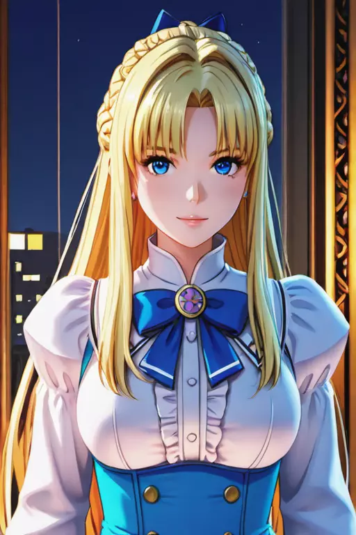 Mulier cum flavo capillum 3D model