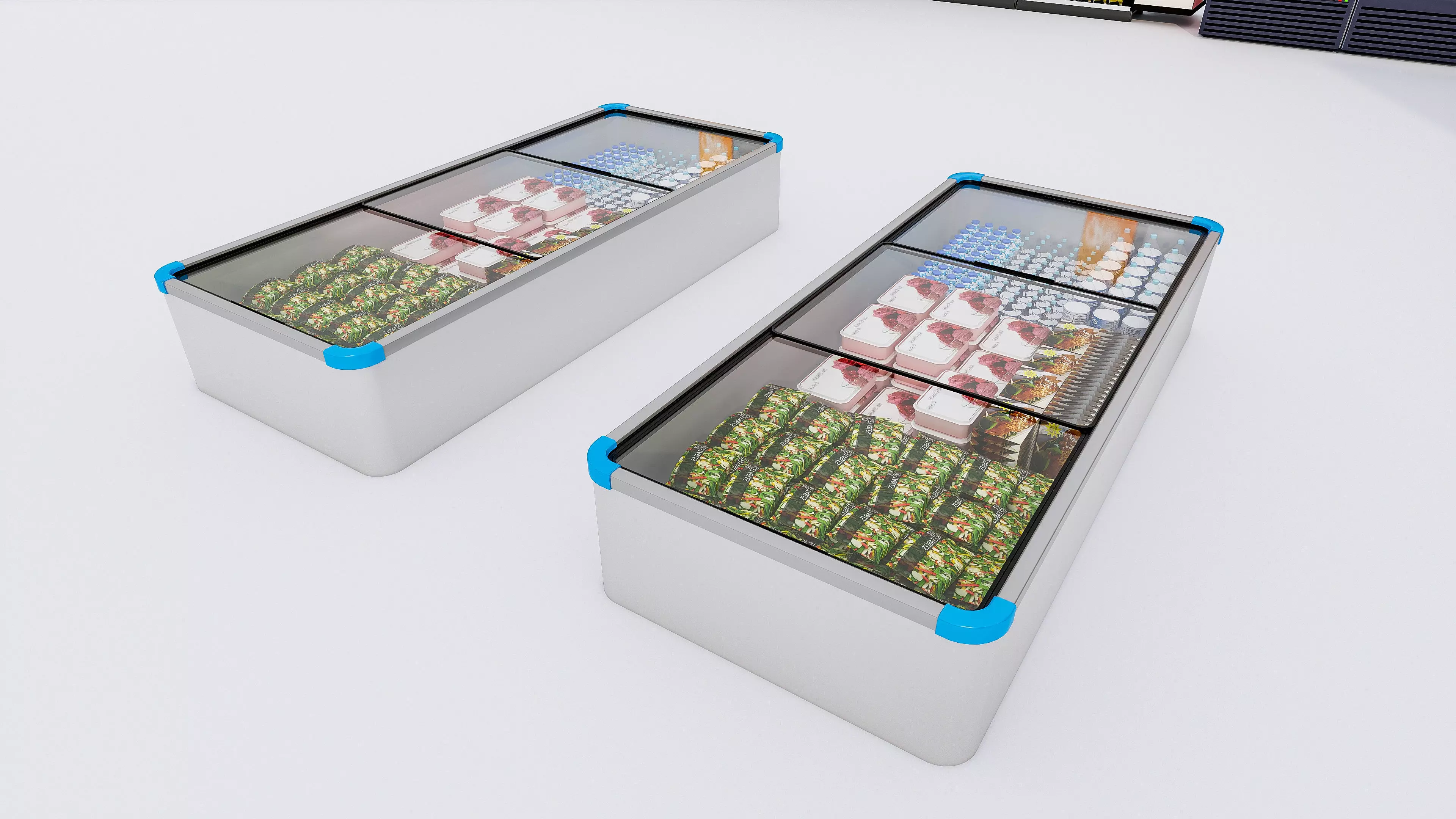 Supermarket Convenience Store Shelves Display Racks 3 3D model_24