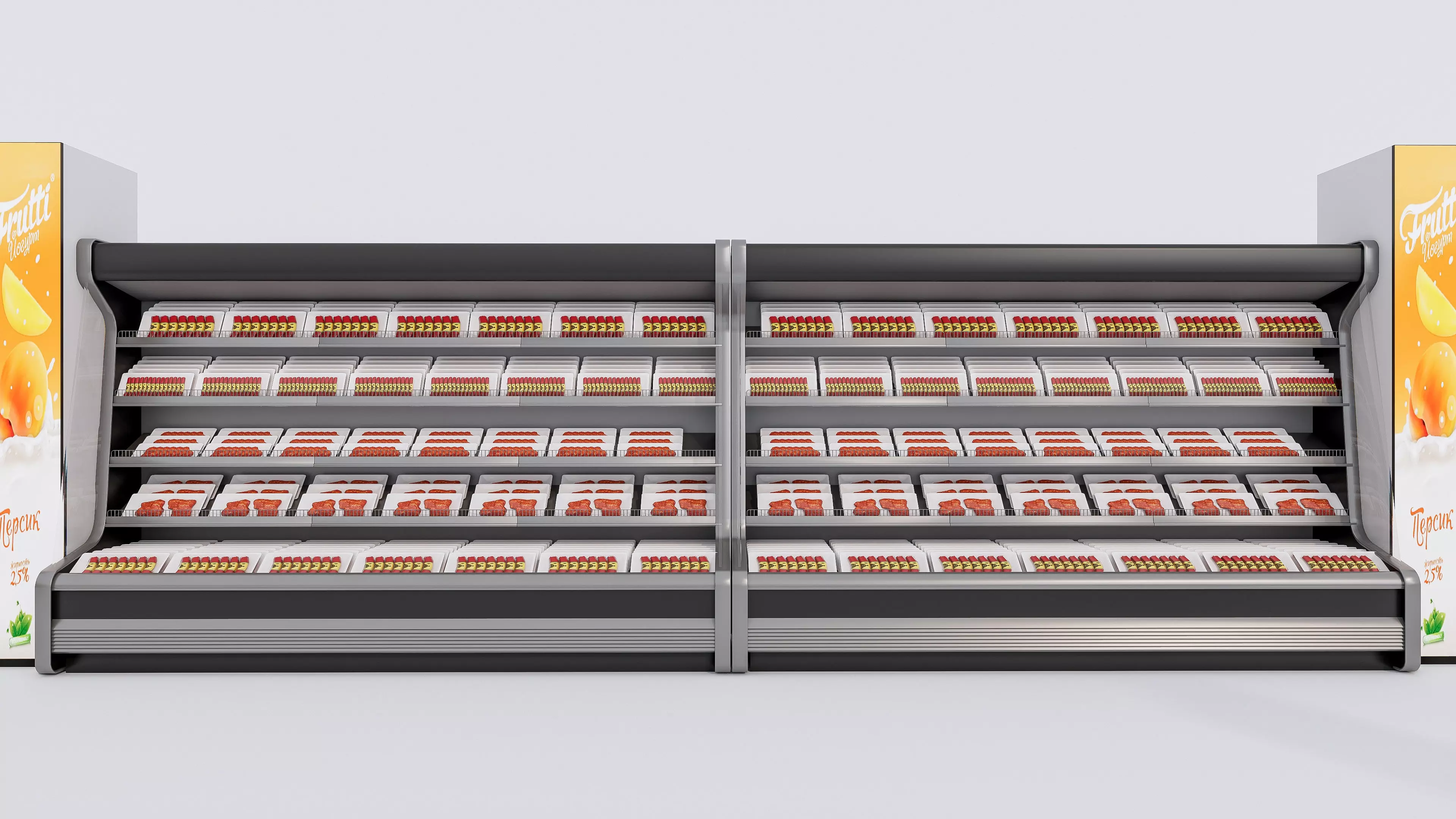 Supermarket Convenience Store Shelves Display Racks 3 3D model_53