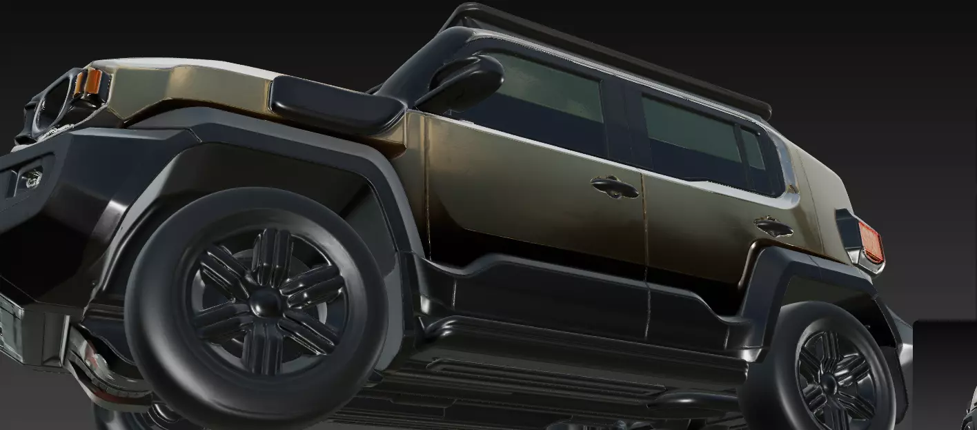 Toyota Land Cruiser FJ Inspired Compact SUV 3D print model_3