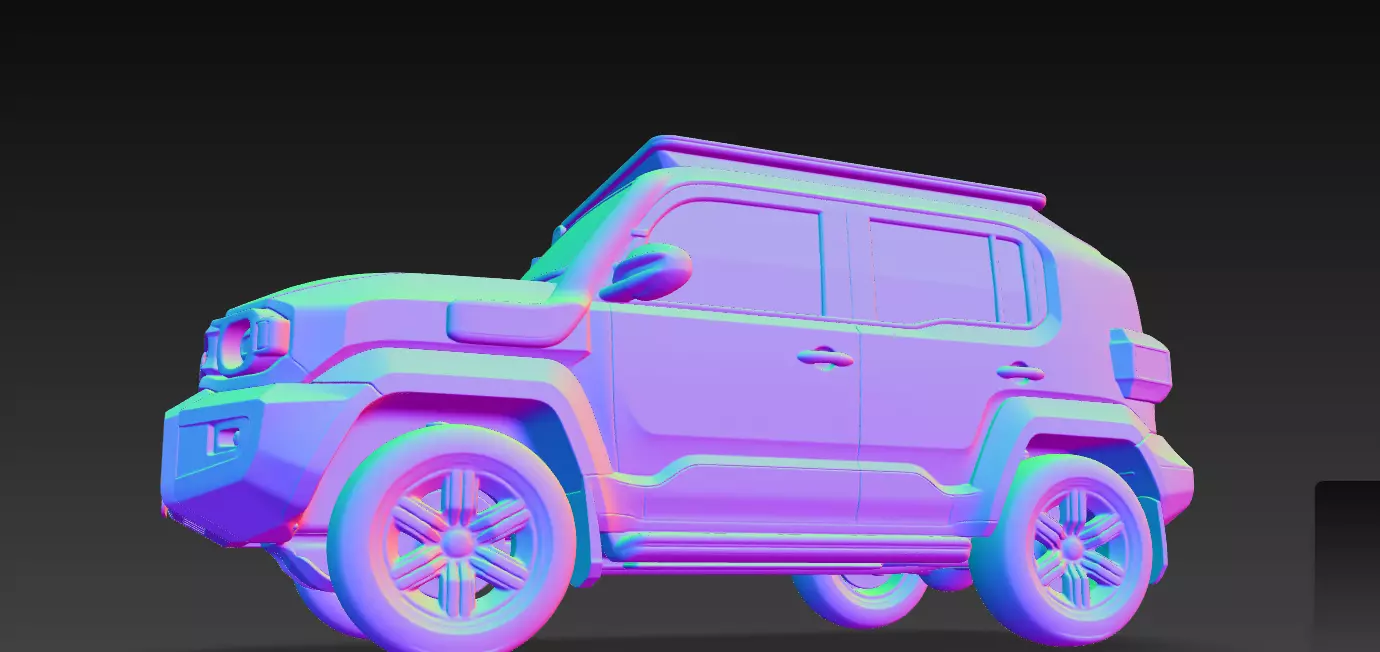 Toyota Land Cruiser FJ Inspired Compact SUV 3D print model_10