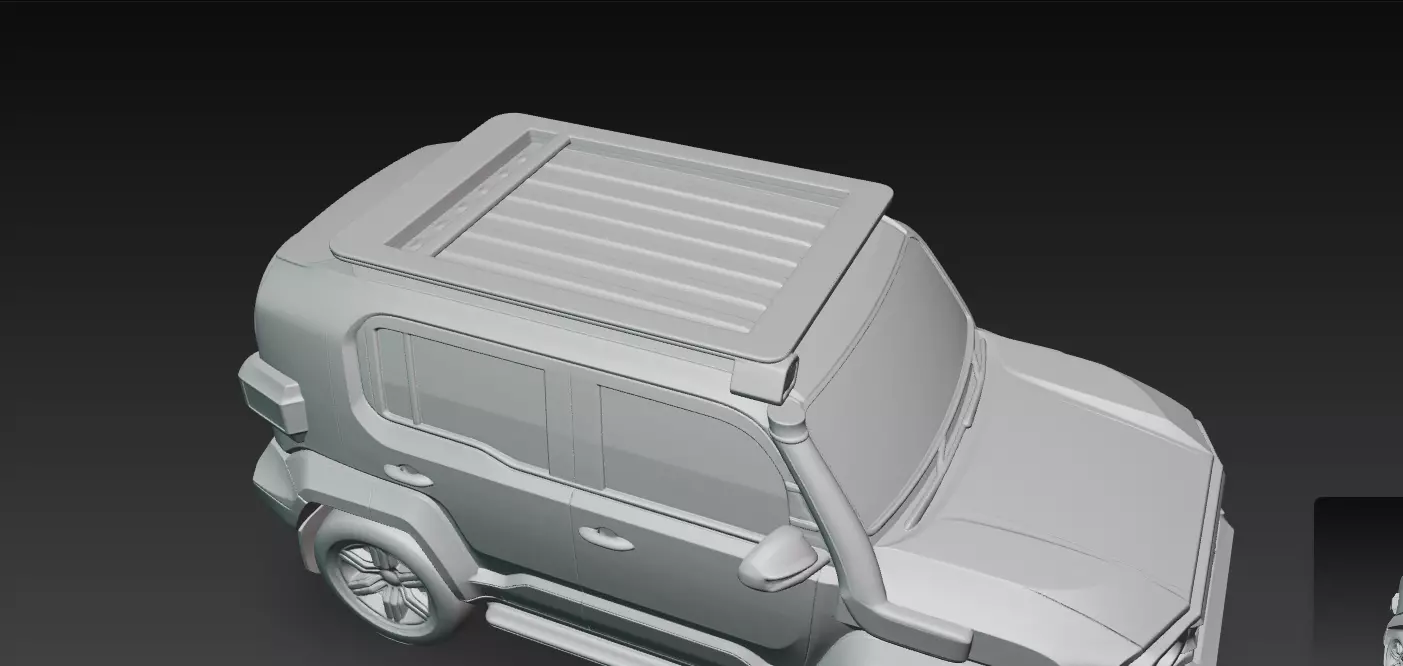 Toyota Land Cruiser FJ Inspired Compact SUV 3D print model_6
