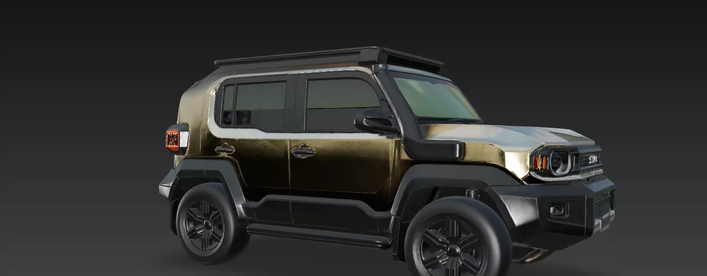 Toyota Land Cruiser FJ Inspired Compact SUV 3D print model_1