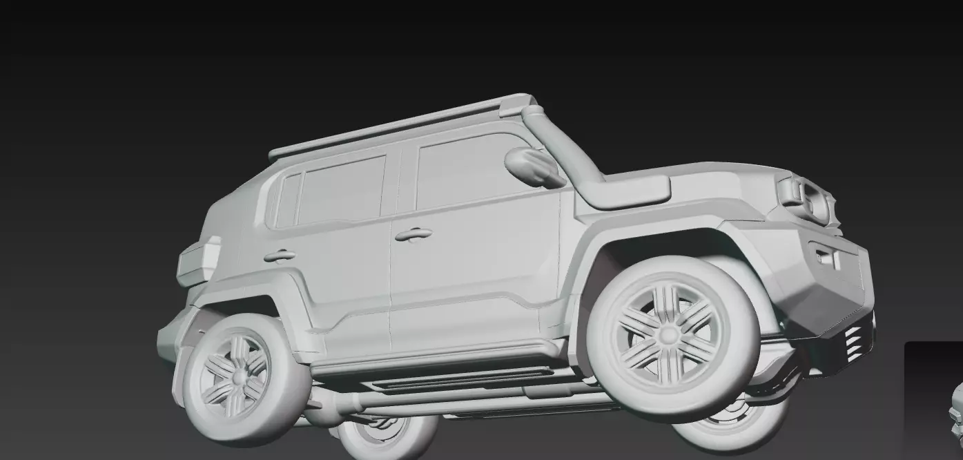Toyota Land Cruiser FJ Inspired Compact SUV 3D print model_7