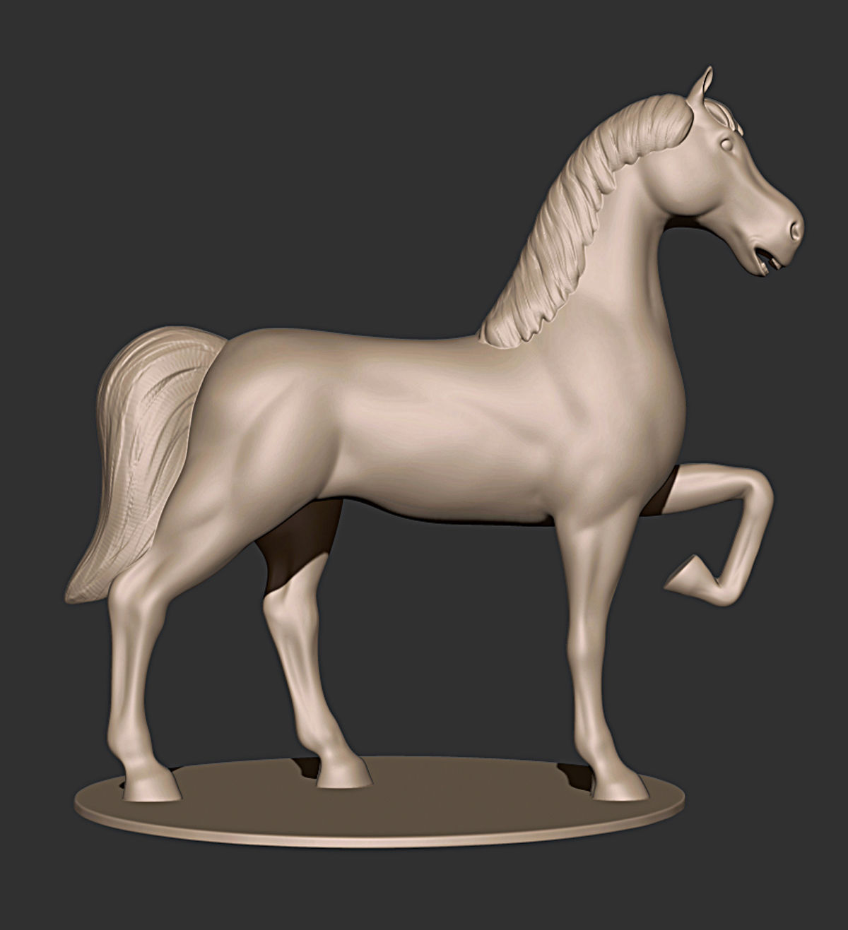 Horse 3D print model_3