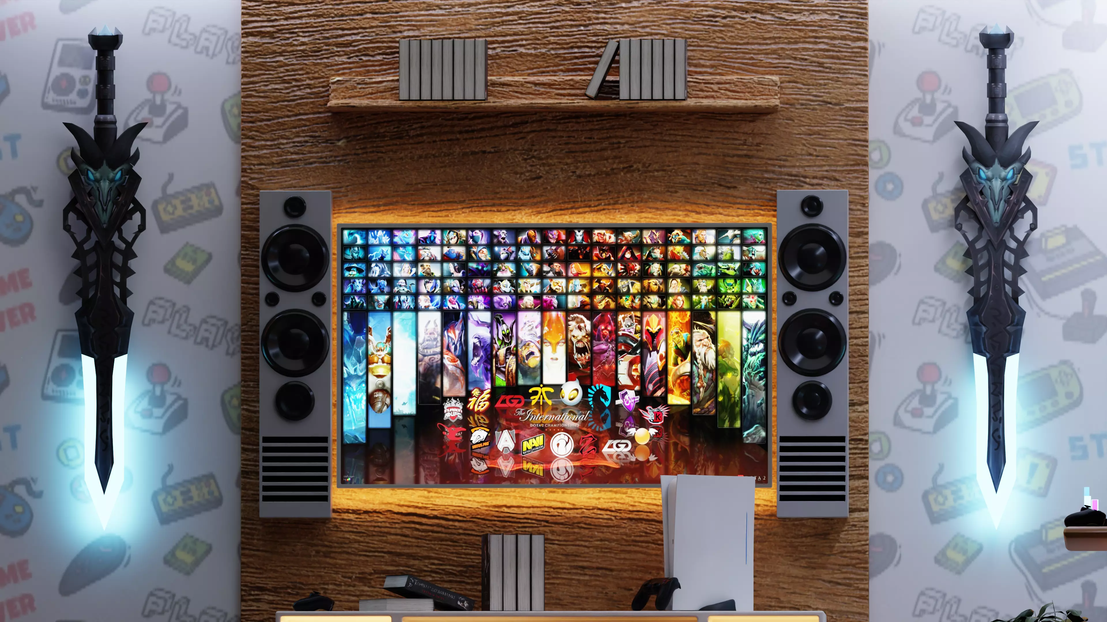 Isometric Room FBX OBJ GLB Low-poly 3D model_1